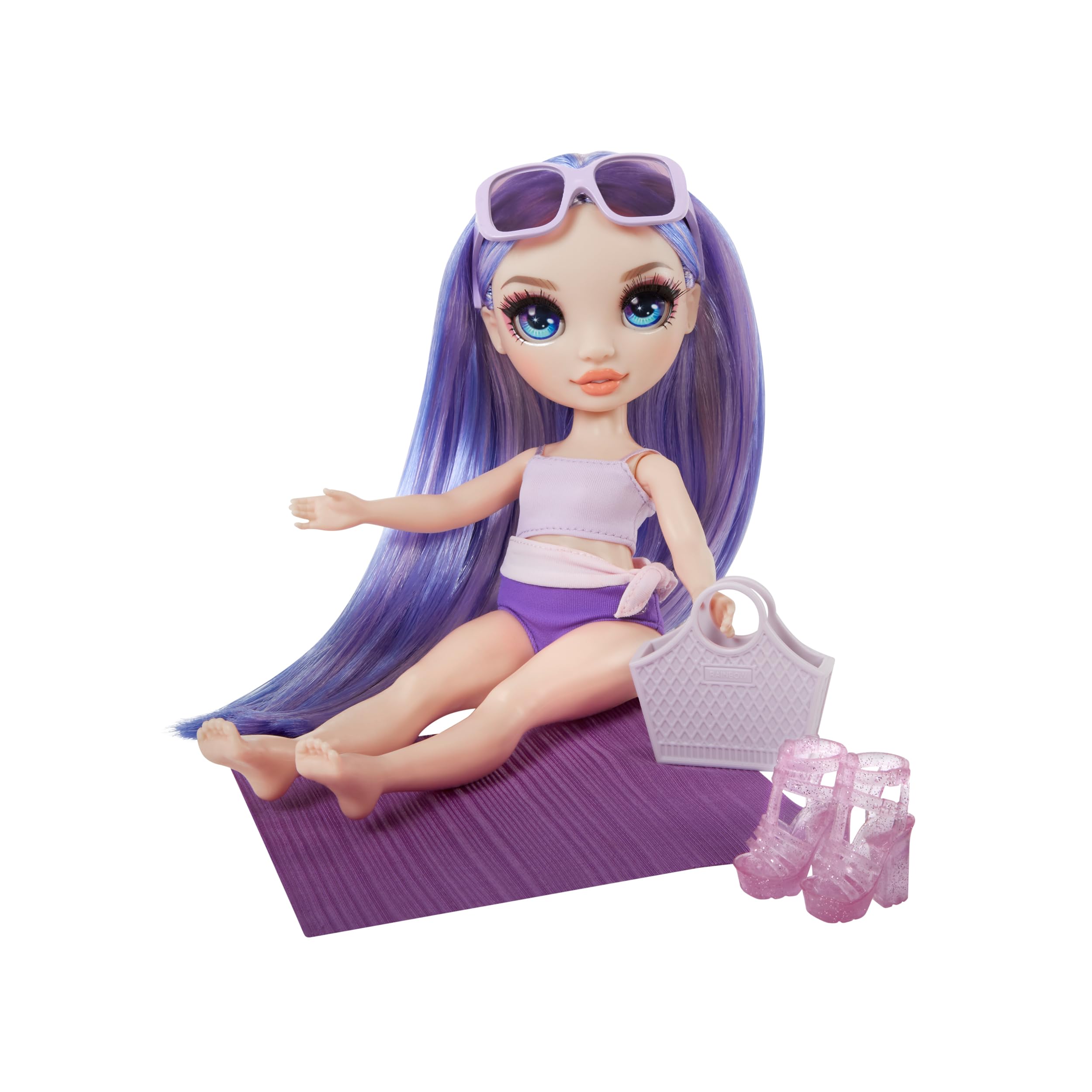 Rainbow High Swim & Style - Violet (Purple) - 28 cm Doll with Shimmery Wrap 9