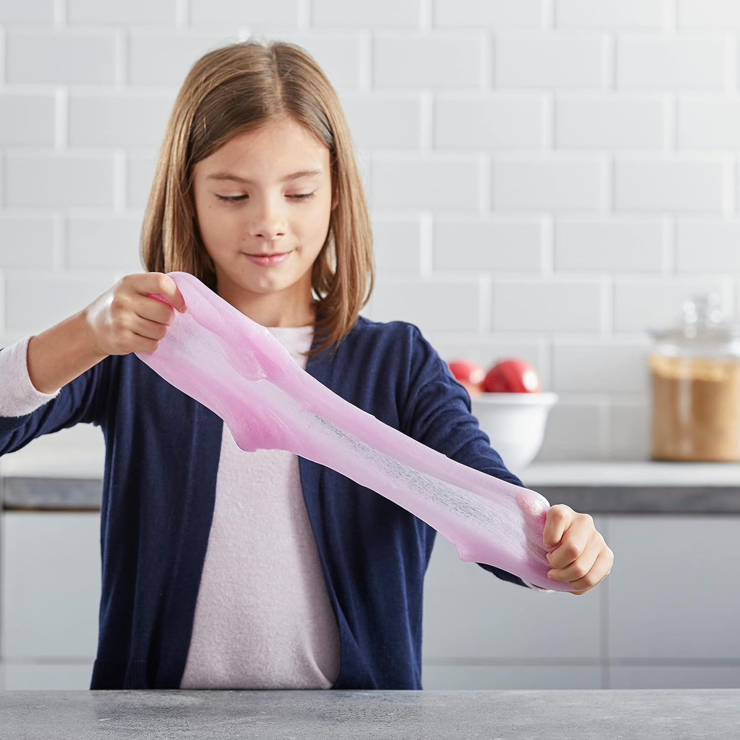 Elmer's Colour Slime Kit - Washable Slime Making Kit with Pink & Purple Glue, Magical Liquid Activator 14