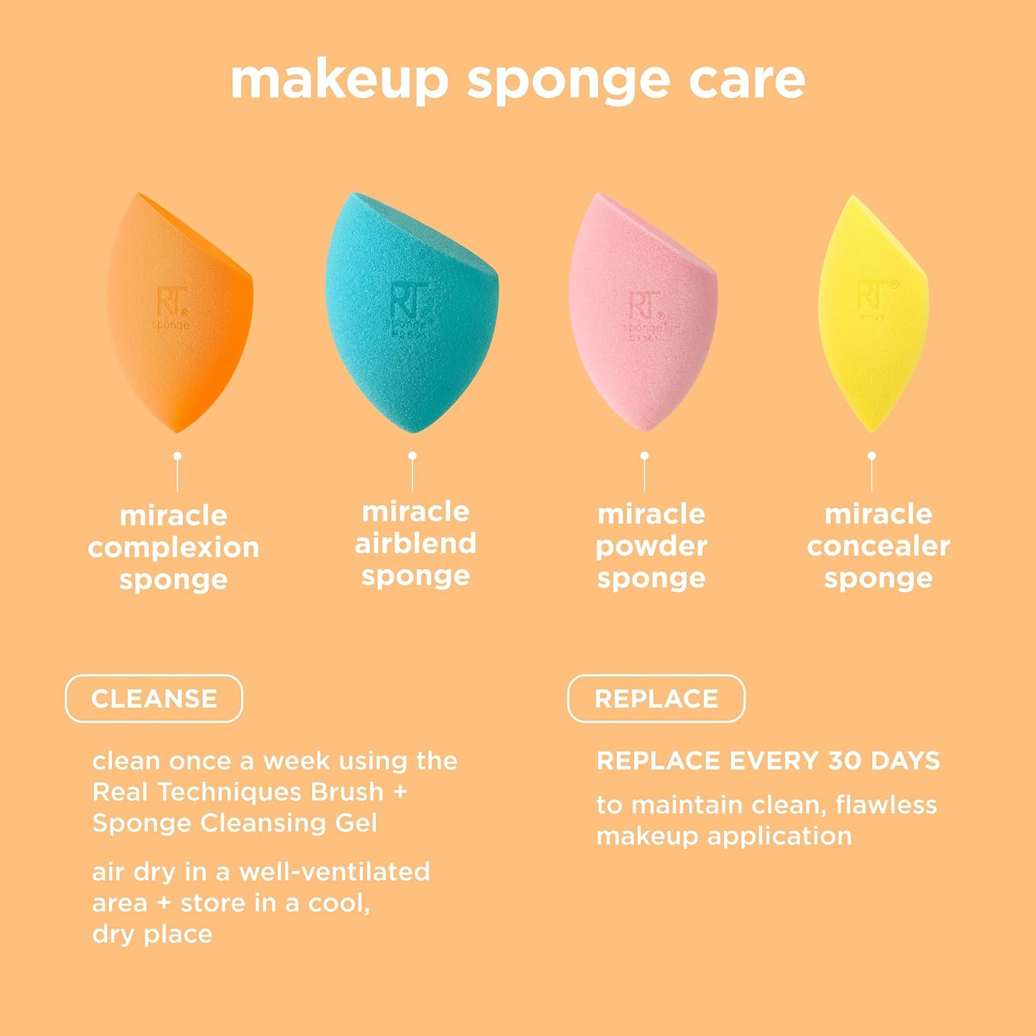 REAL TECHNIQUES Miracle Complexion Sponge (Pack of 4) 5