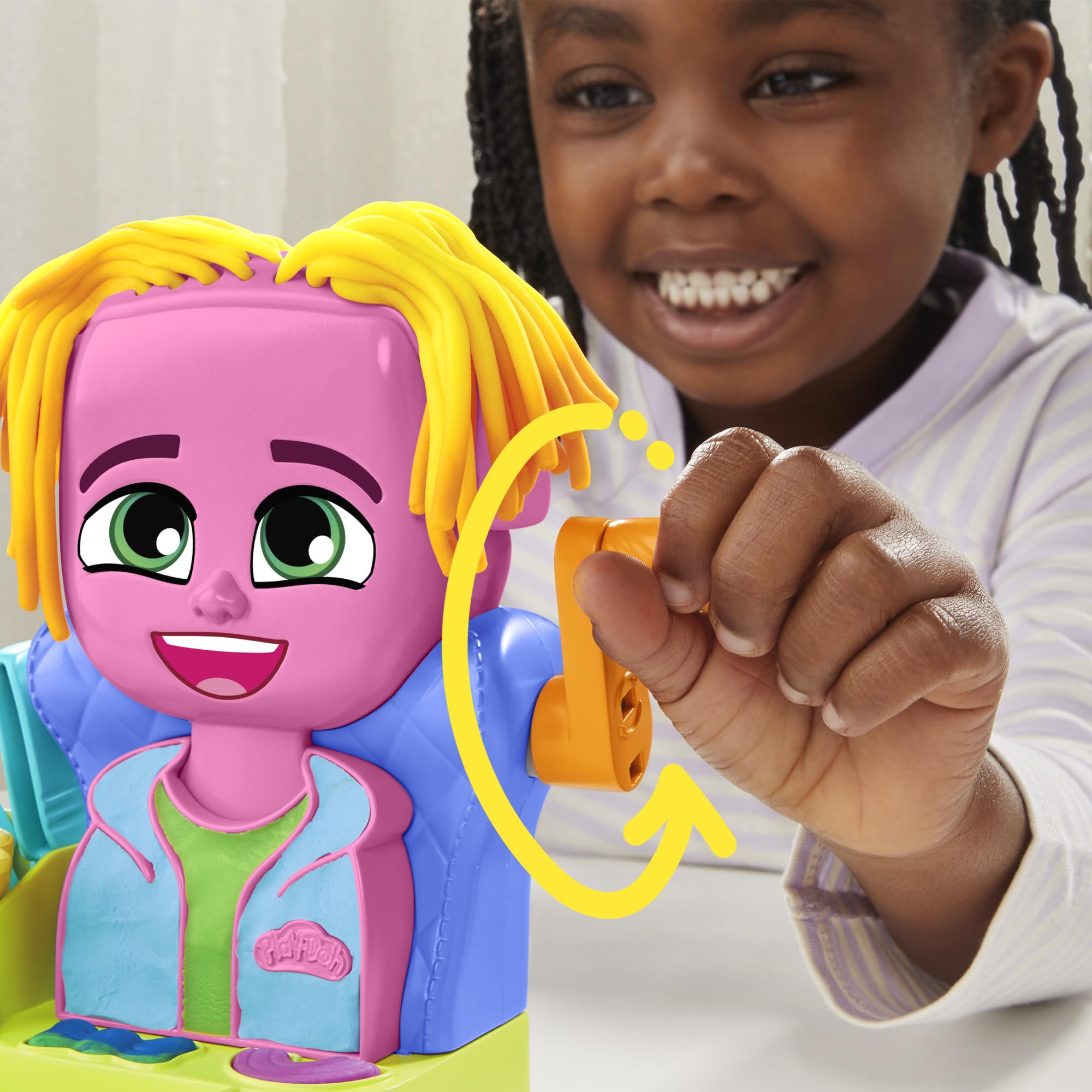Play-Doh Hair Stylin‘ Salon Spielset – Kreativer Styling-Spaß für Kinder ab 3 Jahren 3