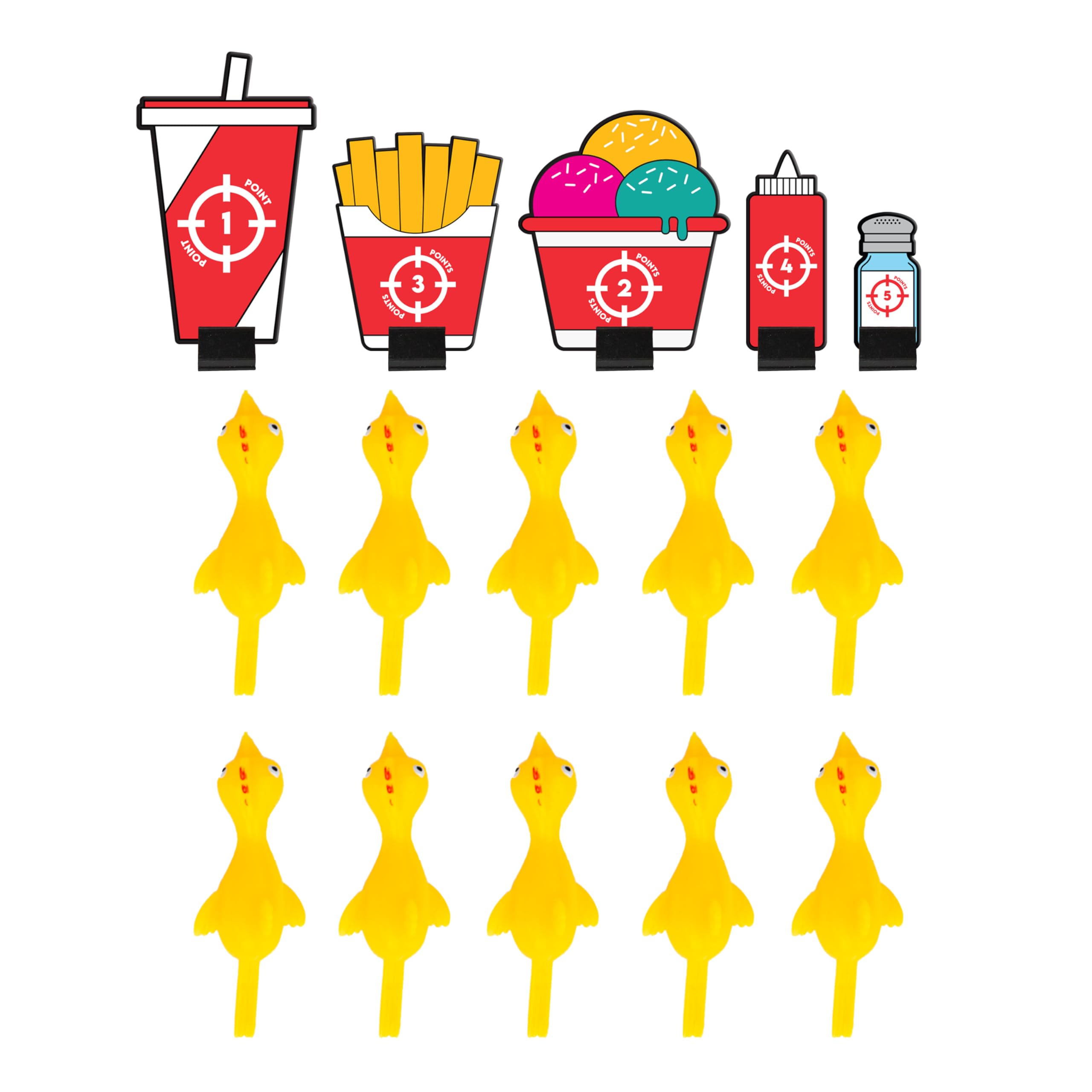 Gift Republic Finger Flicking Chicken Slingshot Game – Stretchy Rubber Chicken Catapult with Bucket 14