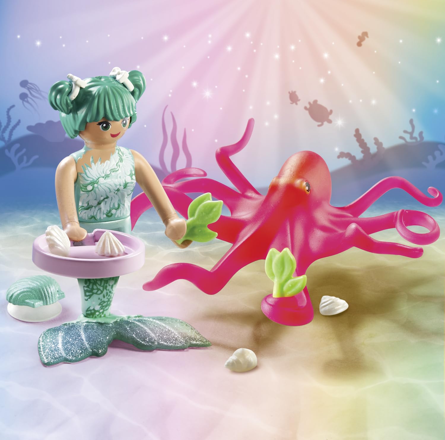 Playmobil Mermaid with Octopus - Color-Changing Playset for Ages 4+ 5