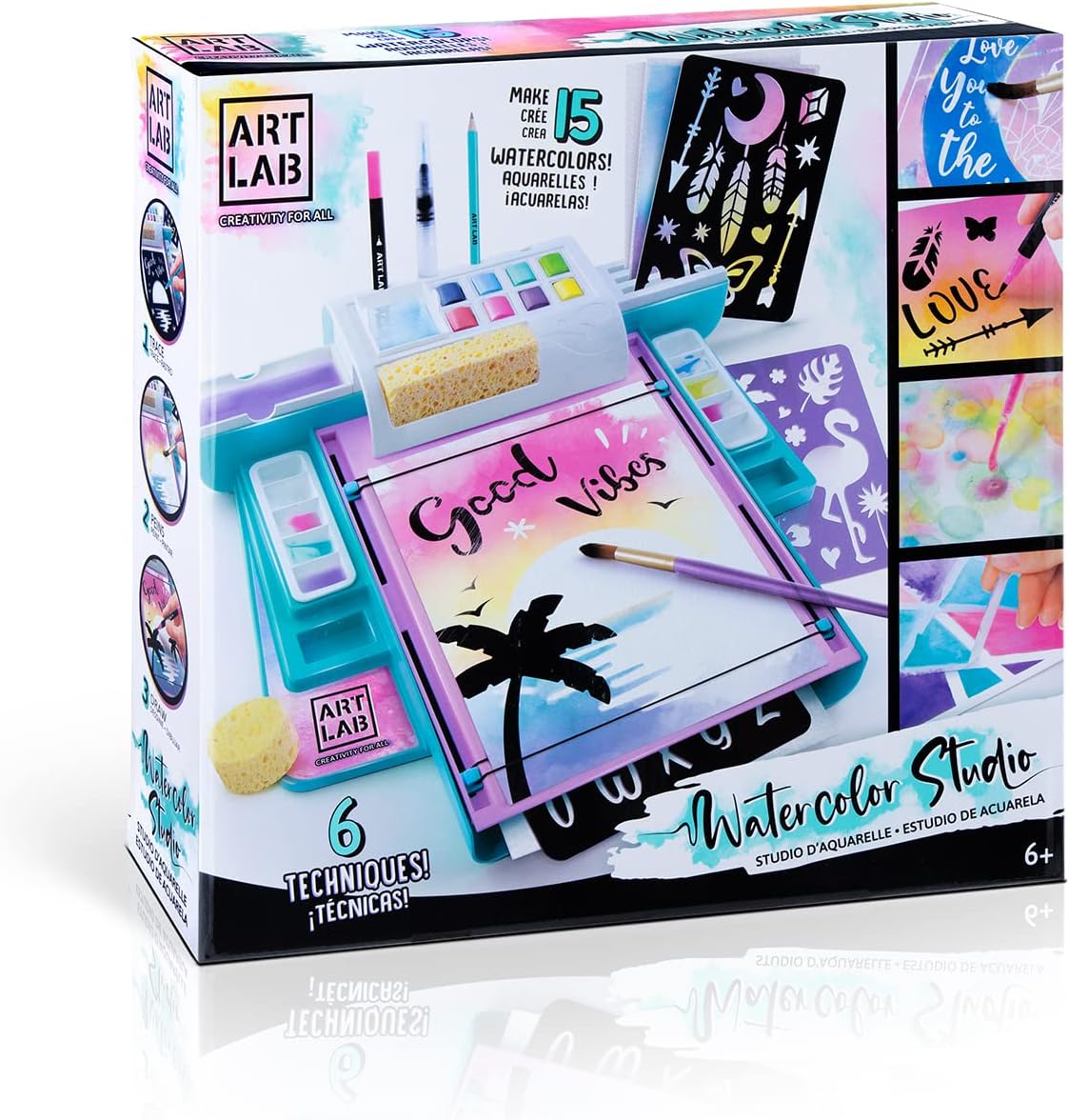 Art Lab ART 009 Watercolour Studio - Complete Art Set for Kids 6+ 7