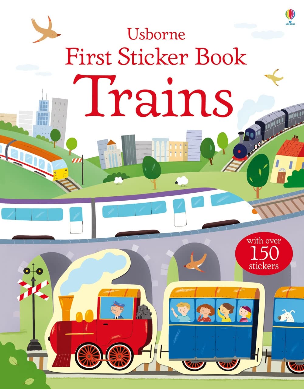 Usborne Trains First Sticker Book - Over 80 Stickers | Ages 2-3 1