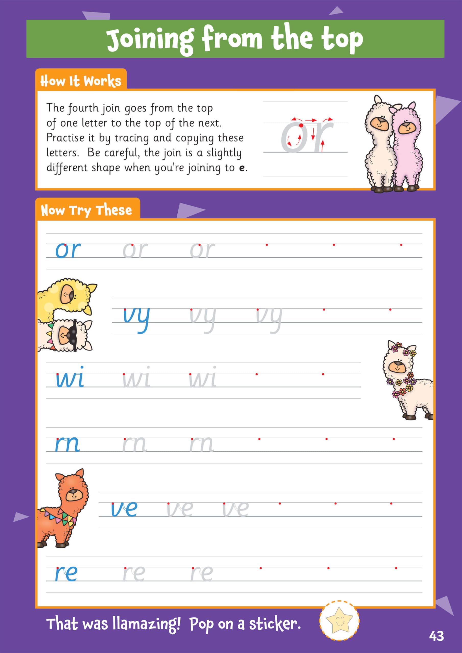 CGP 10 Minutes a Day Handwriting for Ages 5-7 Activity Book with Reward Stickers | Paperback 7