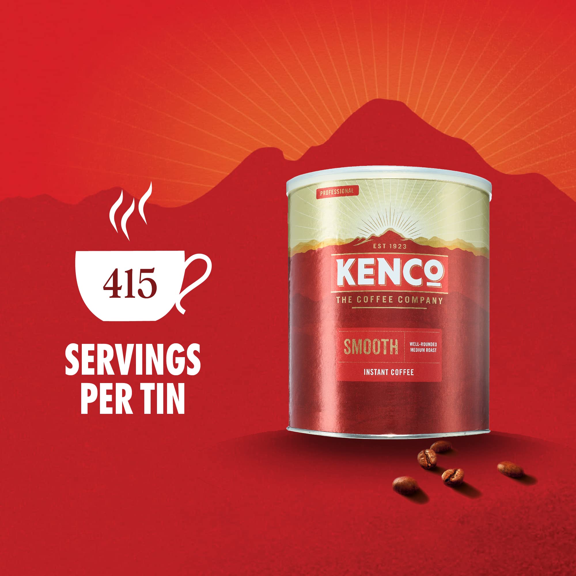 Kenco Smooth Instant Coffee 750g Tin - Medium Roast Arabica Beans 4