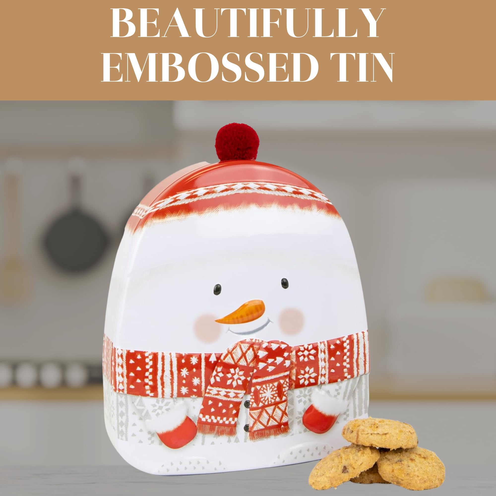 The Silver Crane Co. - Snowman Gift Set Christmas Biscuits Tin 4