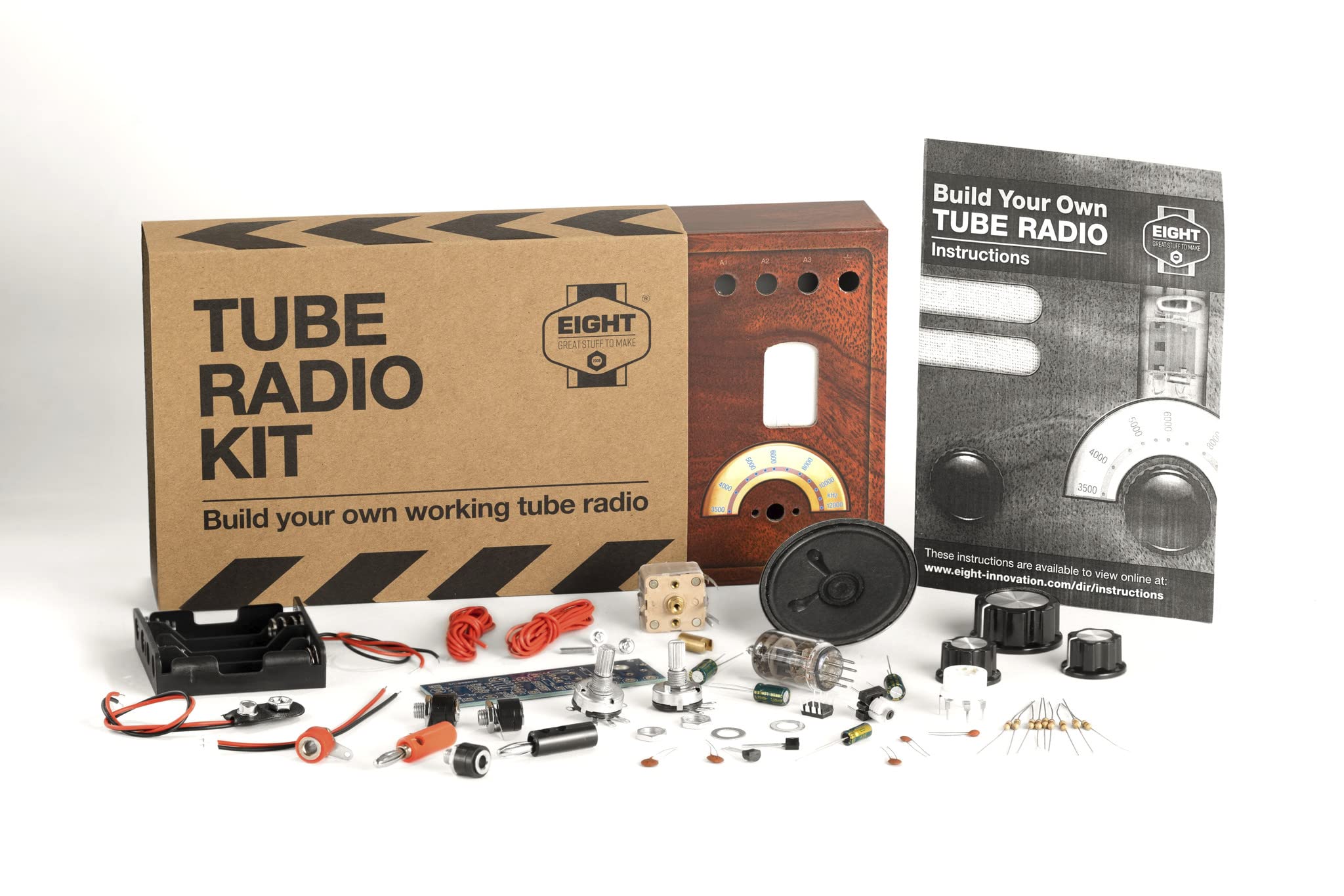 EIGHT Build Your Own Tube Radio Kit - Educational Electronics Project for Ages 14+ 8