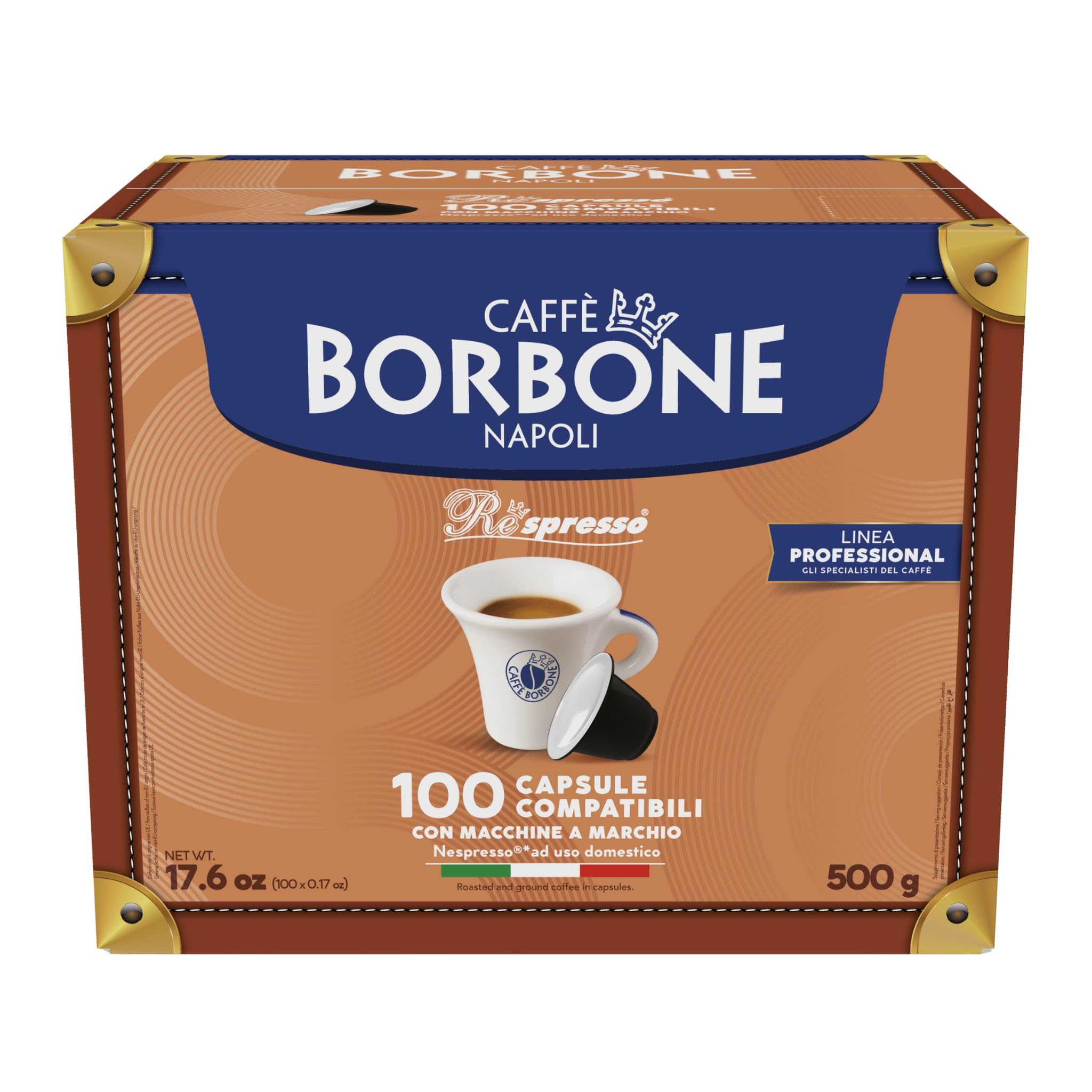 Caffè Borbone Blue Respresso Capsules - 100 Nespresso Compatible Coffee Pods