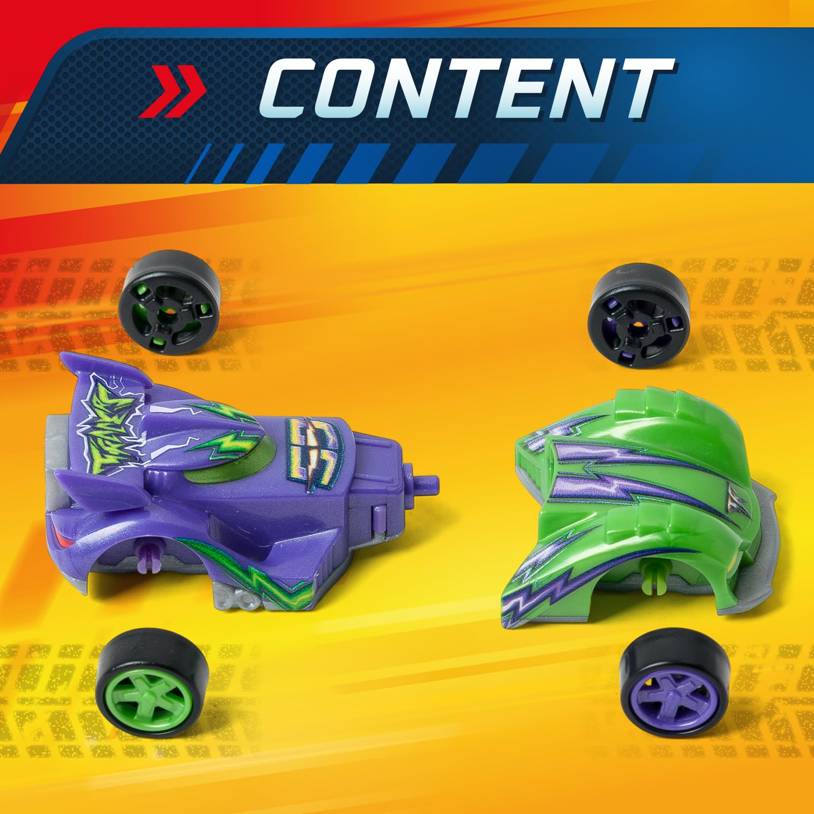 T-RACERS Mix ´N Race 3 Pack – Collectible Interchangeable Cars for Kids 3 Years and Up 4