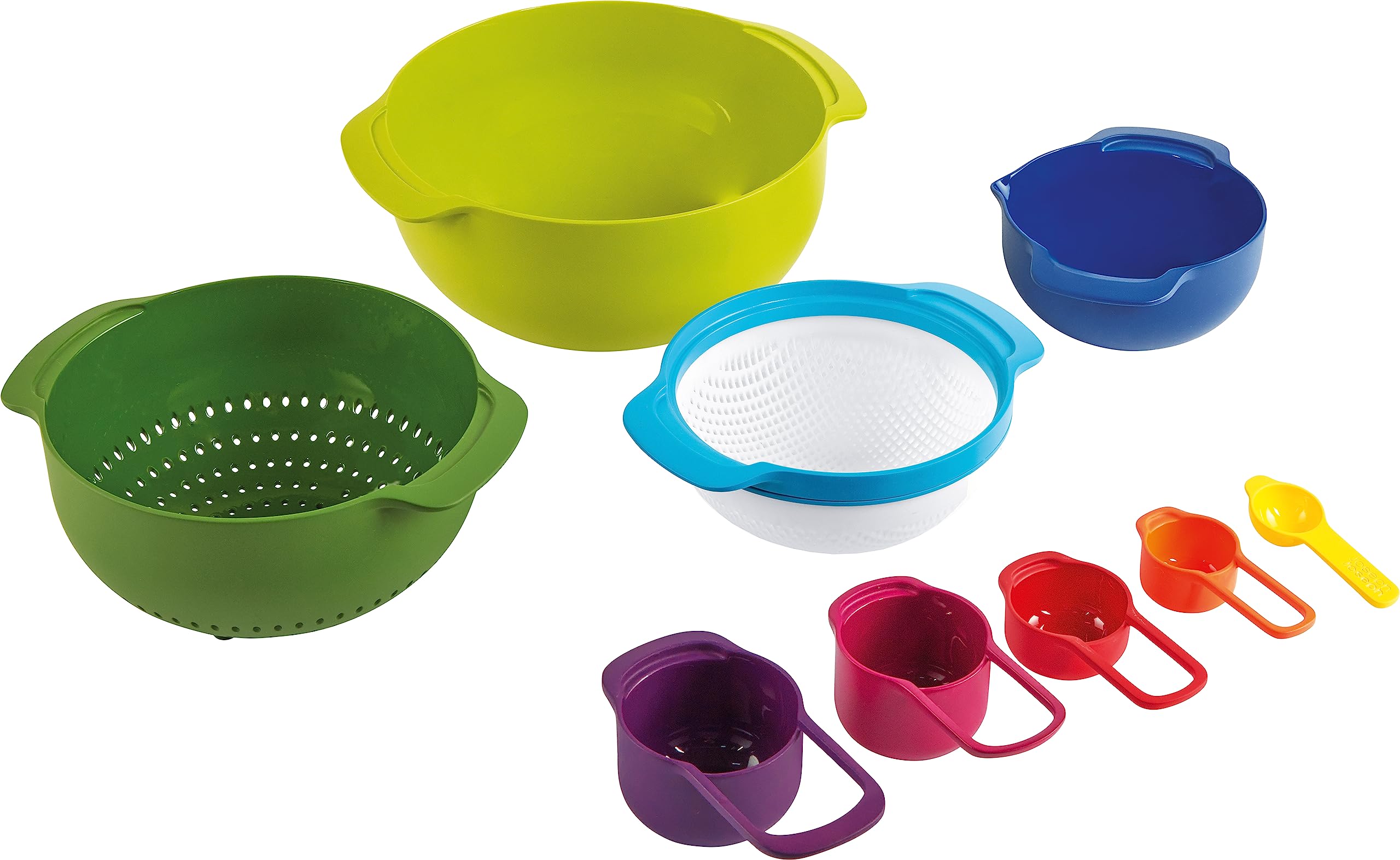 Casdon Joseph Joseph Nest 9 Toy Food Prep Set | Colourful Plastic Kitchen Roleplay | Ages 3+