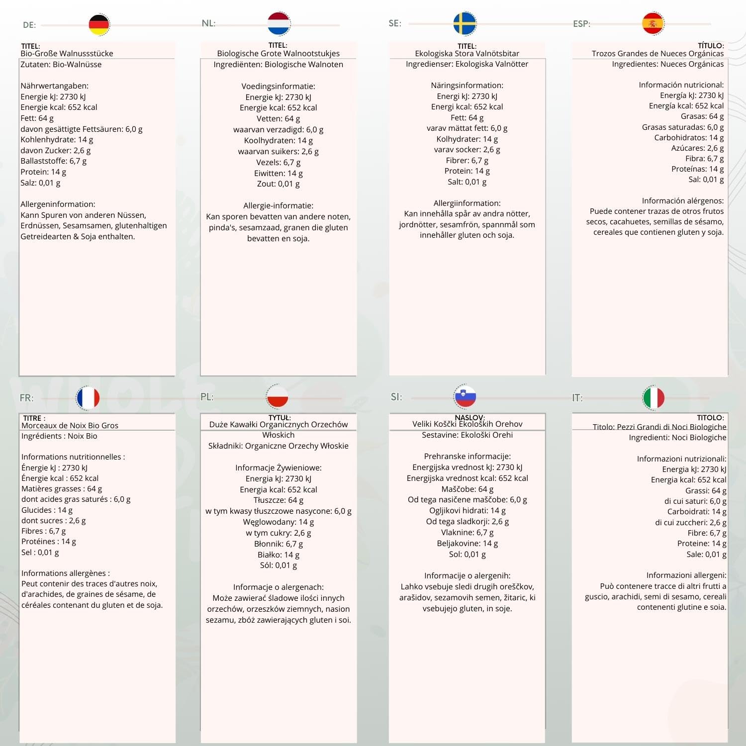 Wholefood Earth Organic Large Walnut Pieces 500g | Raw | Vegan | GMO Free 4