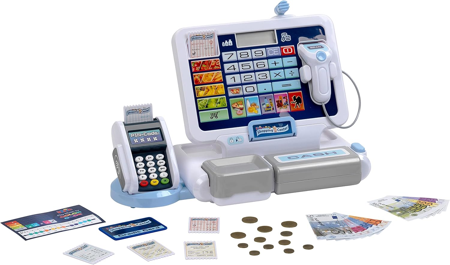 Theo Klein 9324 Play Cash Register with Detachable Tablet & Sound Effects