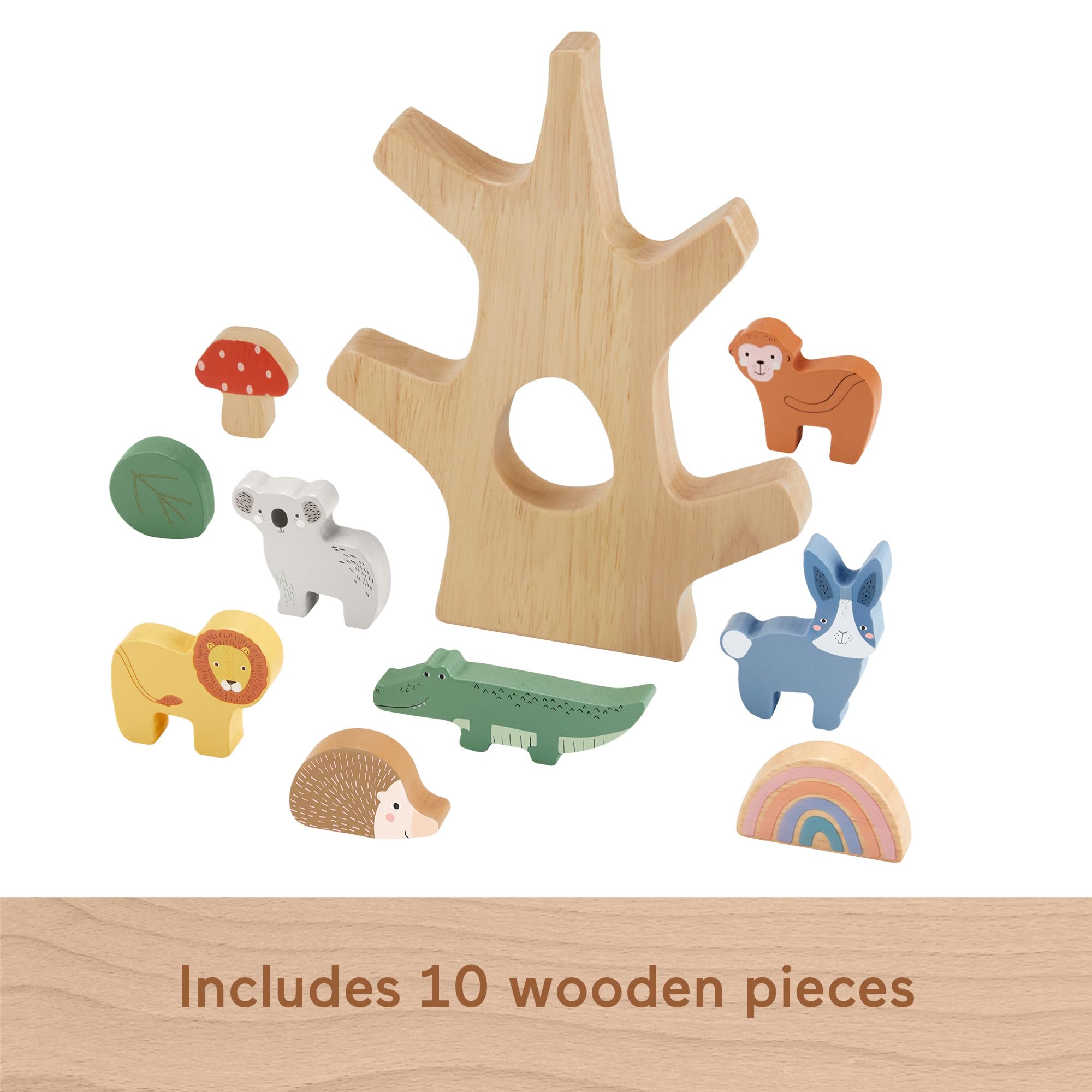 Fisher-Price Wooden Balance Tree Toy - Stacking & Balancing Play for Kids 3+ 3