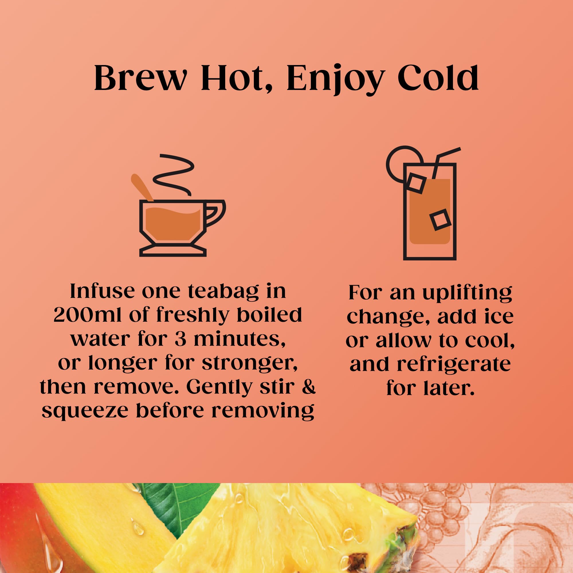 Twinings Superblends Focus Kräutertee – Mango- und Ananas-Aufguss mit Ginseng und Vitamin B6, 80 biologisch abbaubare Teebeutel 4