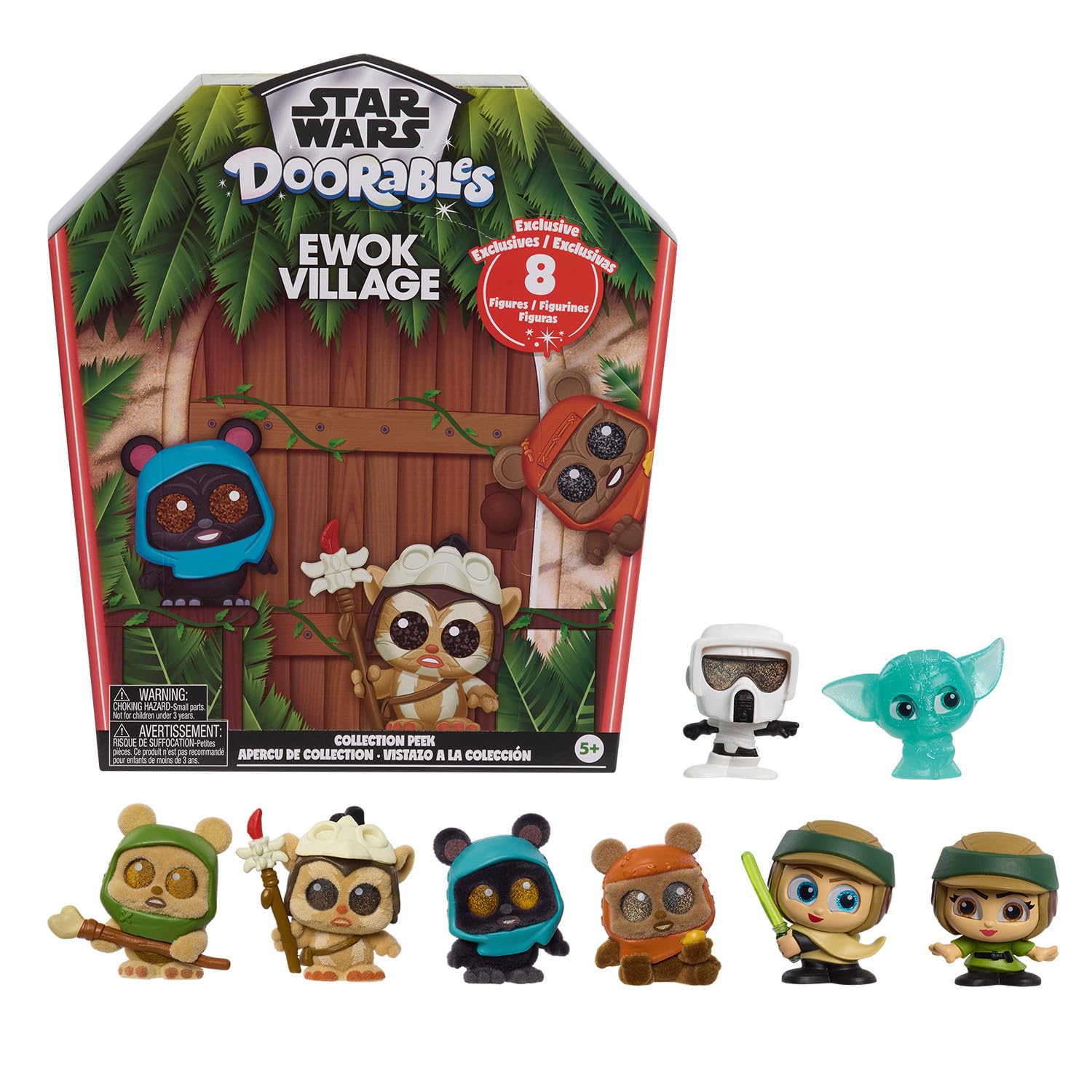 STAR WARS Doorables Ewok Village Collector Peek Mini Figures Set