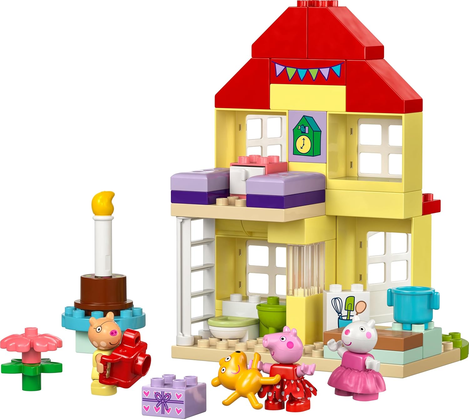 LEGO DUPLO Peppa Pig Birthday House Playset - Building Toy for 2+ Year Olds 4