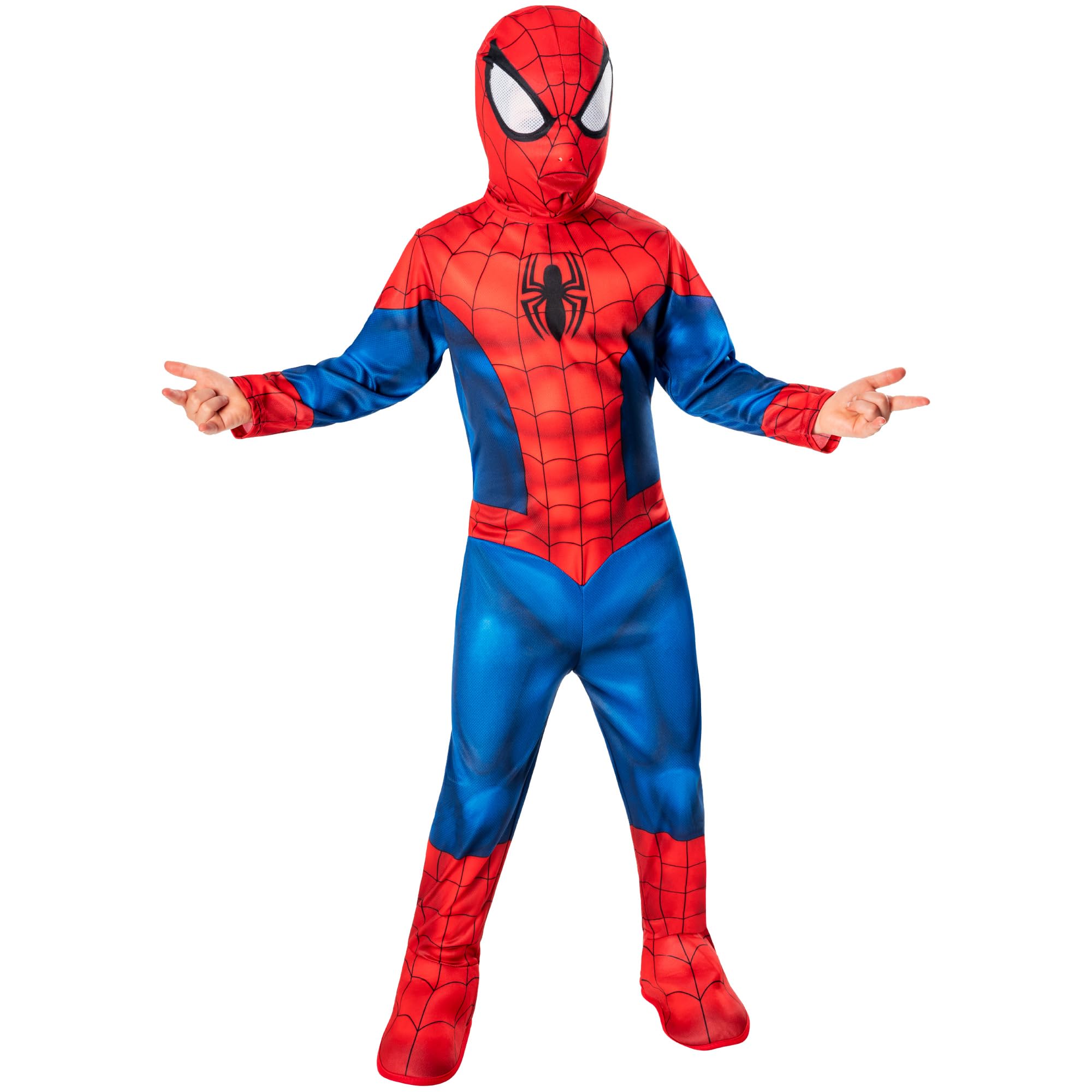 Rubies Official Marvel Spider-Man Classic Child Costume - Size 7-8 Years (122-128 cm)