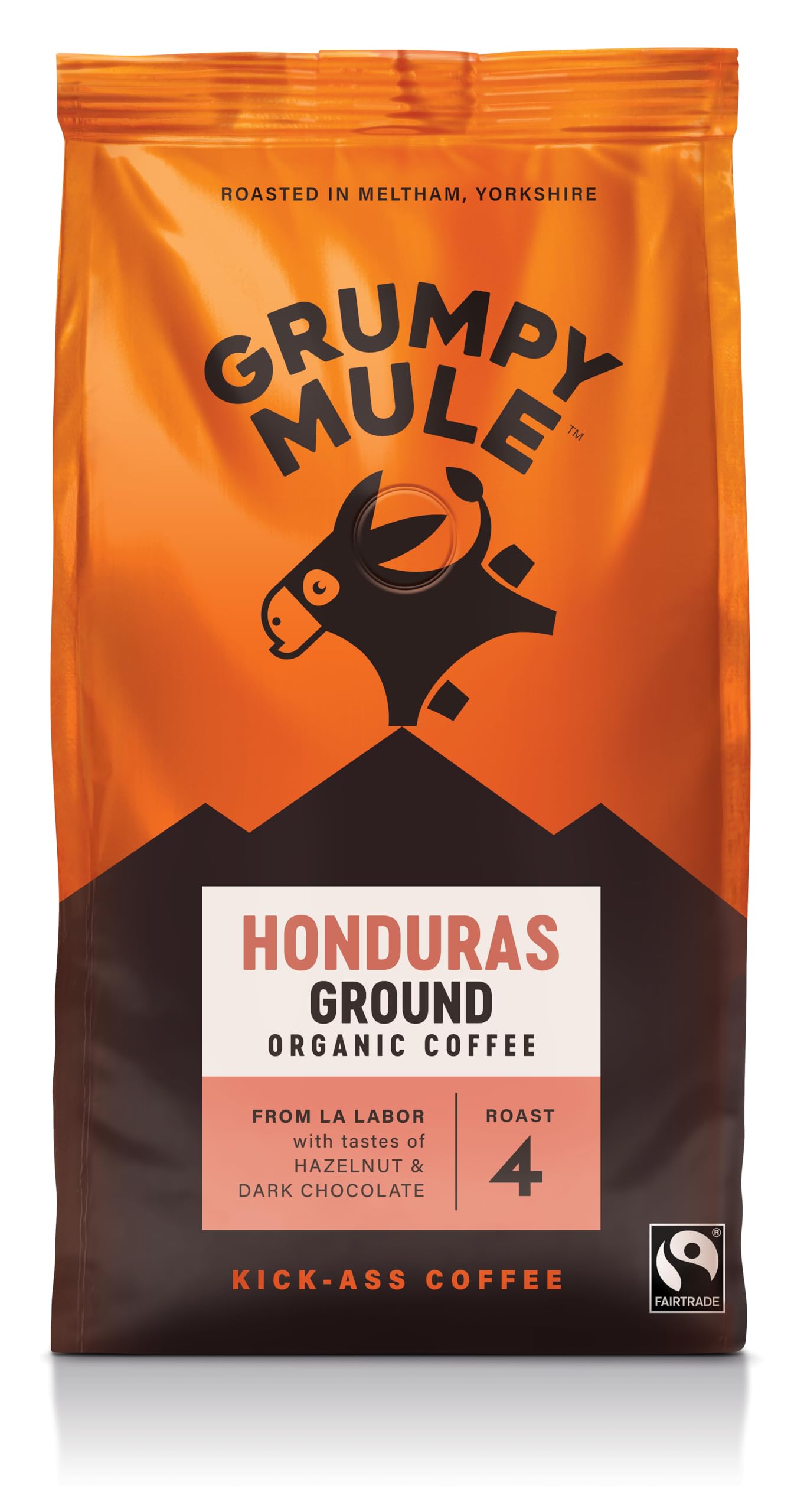 Grumpy Mule Honduras La Labor Organic Ground Coffee - Hazelnut & Dark Chocolate Notes | Roast 4 | 225 g