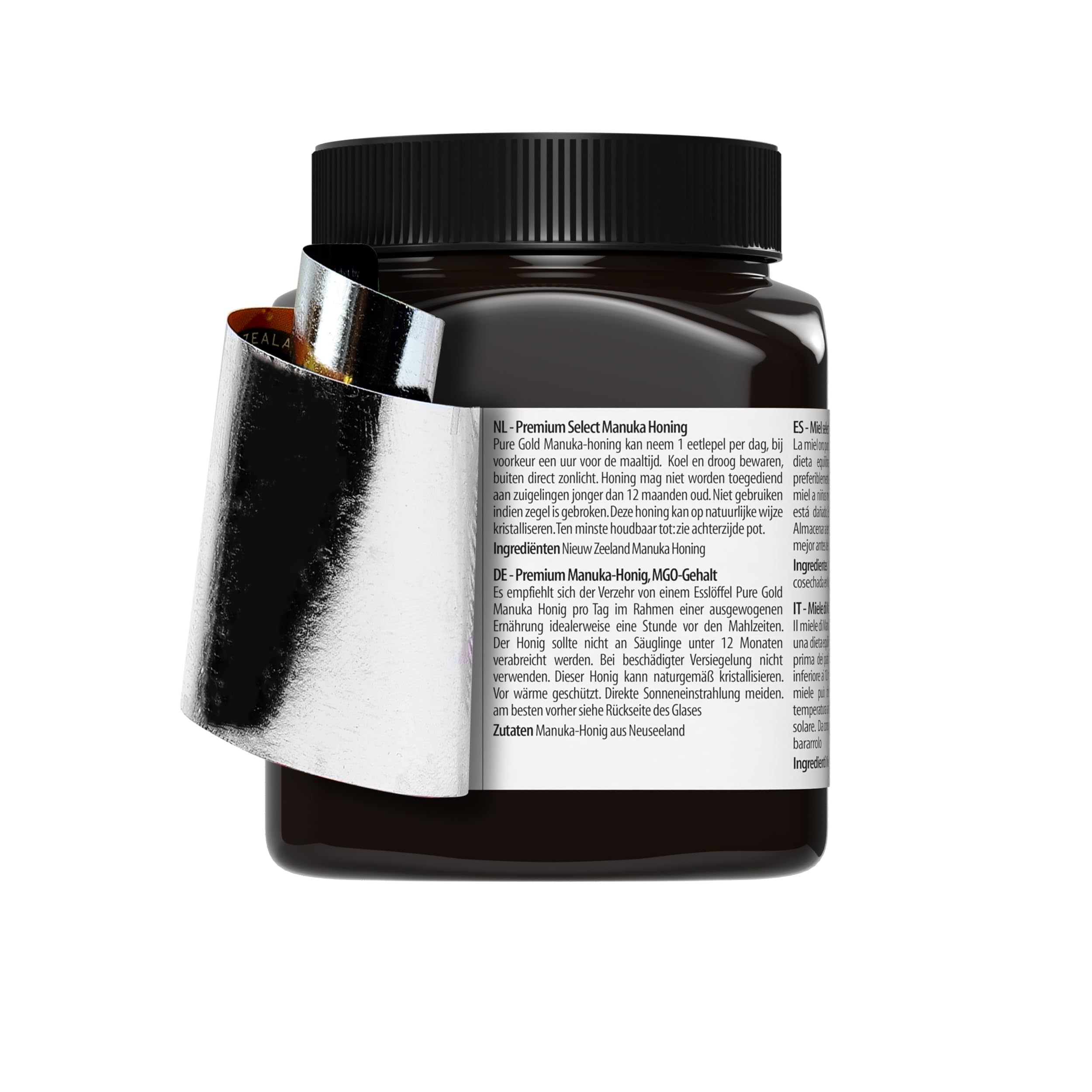 Pure Gold Manuka Honey 525+ MGO Certified - 250g - Raw & Unpasteurised - New Zealand