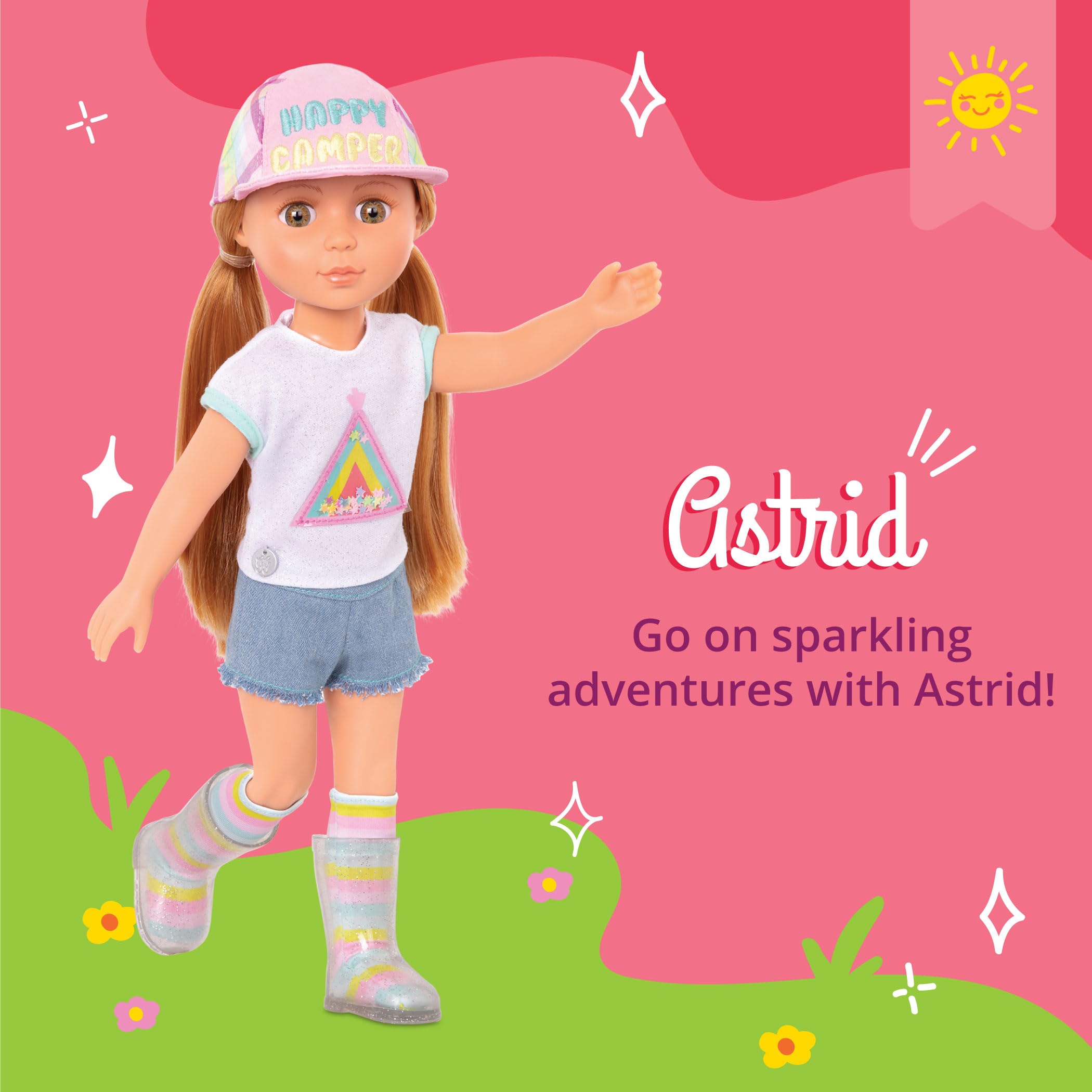 Glitter Girls Astrid - 14-Inch Fashion Doll with Light Red Hair & Hazel Eyes - Sparkly Outfit & Glitter Boots 9