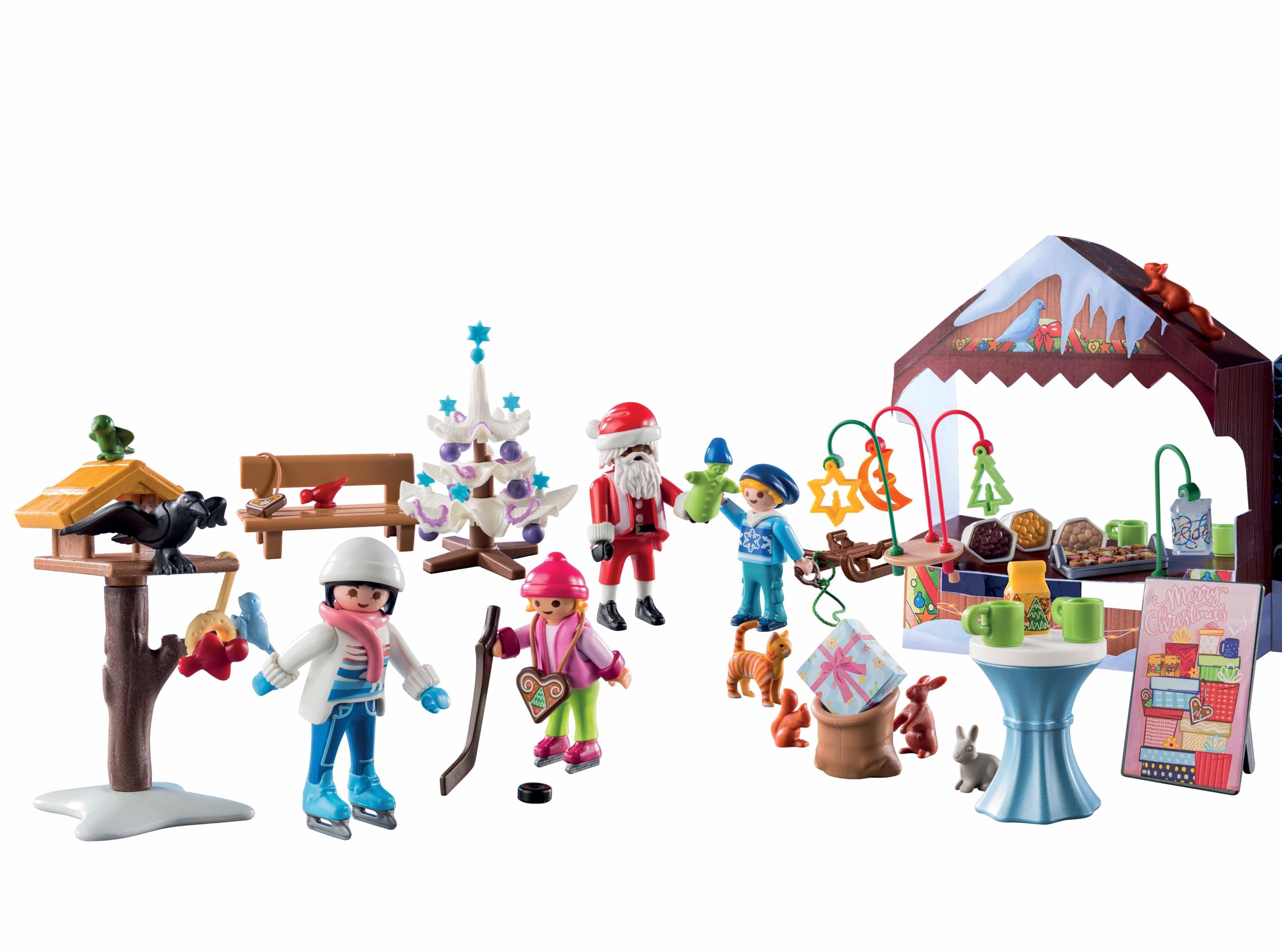 Playmobil 71472 Advent Calendar: A Trip to the Christmas Market - Playset for Kids 4+