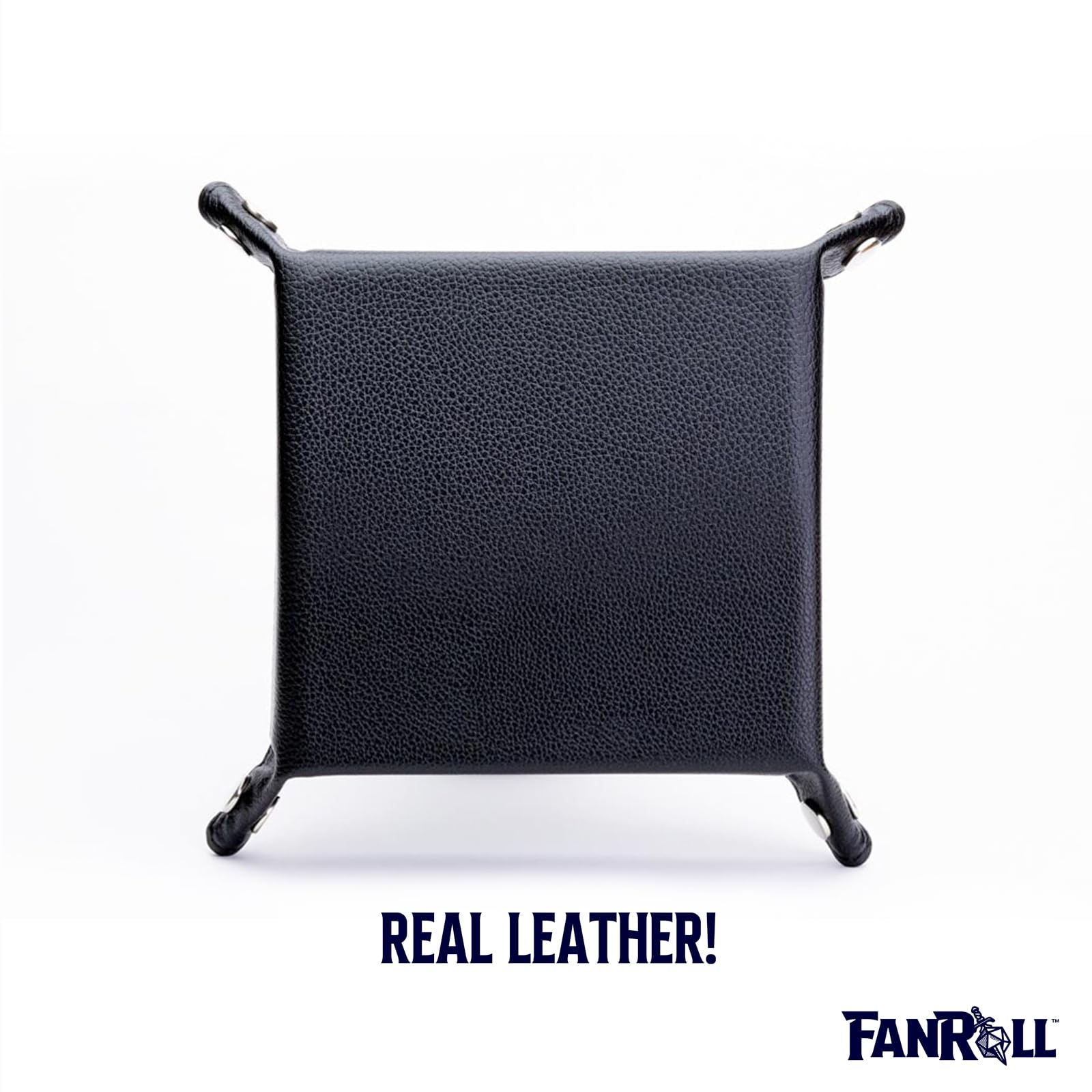 Metallic Dice Games FanRoll Faltbares Würfeltablett mit PU-Lederrückseite – Metallic 4