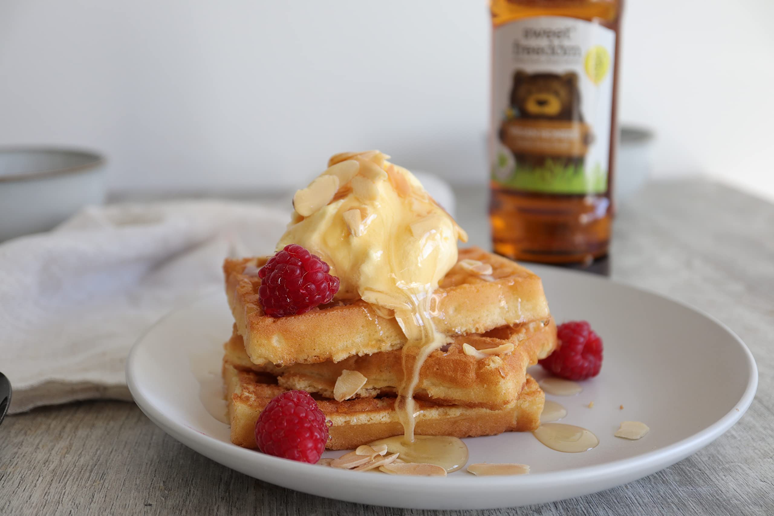 Sweet Freedom Vegan Honeee Syrup - 350g | Natural Fruit-Based Honey Alternative | 13 Cal per Teaspoon | No Preservatives | Vegan & Allergen-Free 4