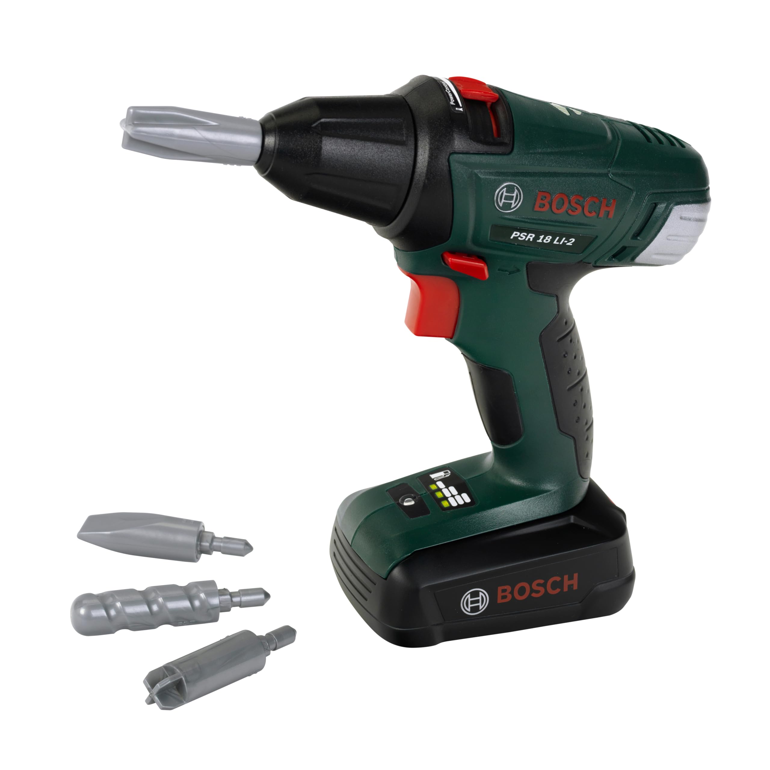 Theo Klein Bosch Cordless Screwdriver - Battery Powered Drill with Light & Sound | Ages 3+ | 20 cm