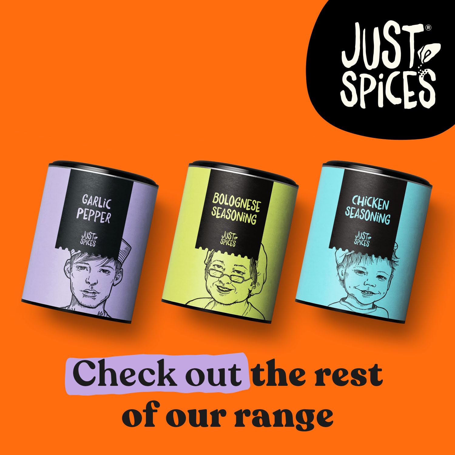 Just Spices - Garlic Pepper Seasoning Blend, 75g 3
