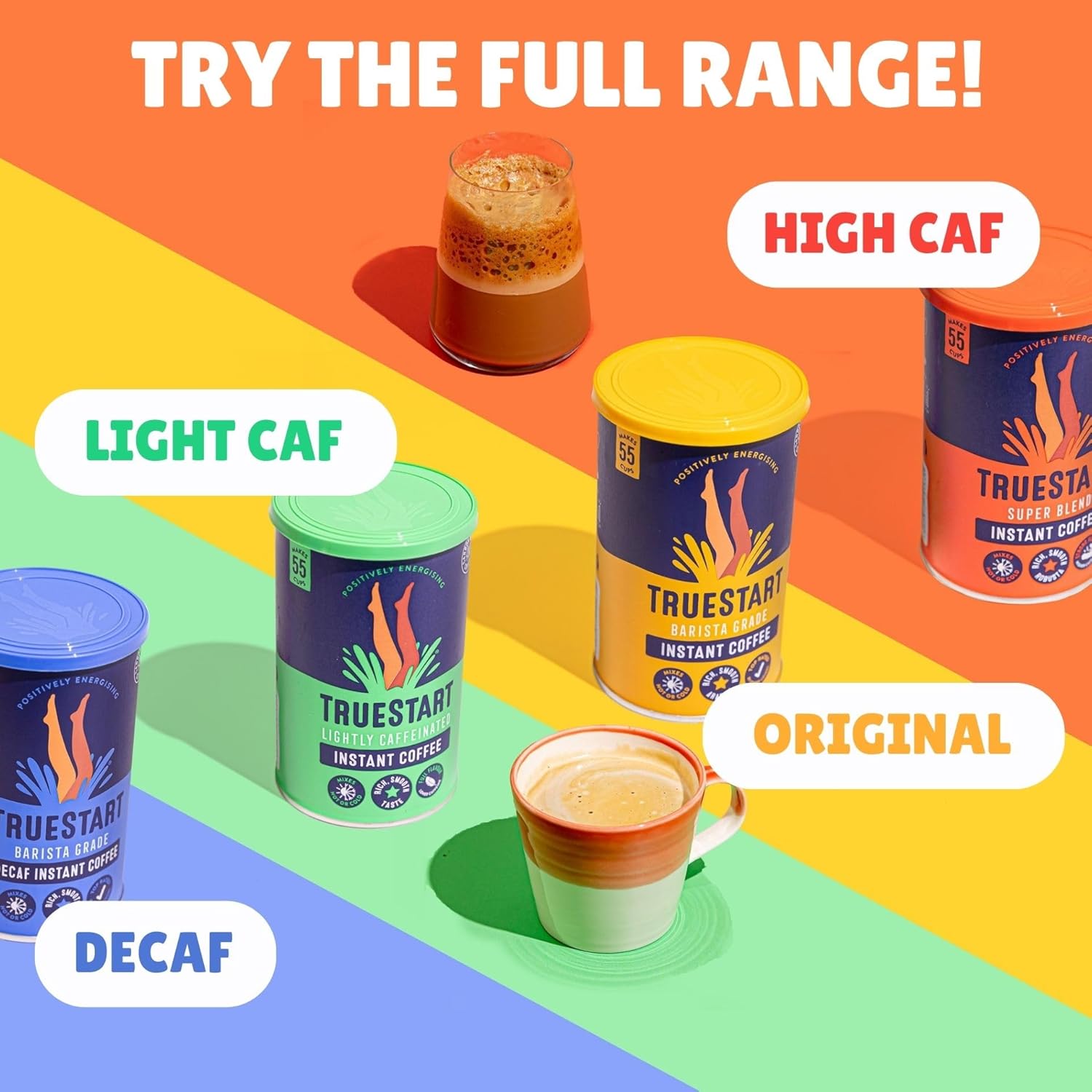 TrueStart Barista Grade DECAF Instant Coffee - 100g (55 Cups), Premium Freeze-Dried Colombian Arabica 3