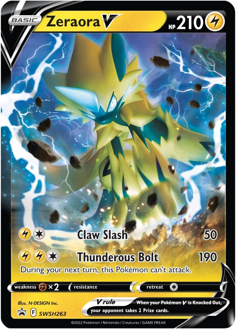 Pokémon TCG: Zeraora V Battle Deck – 60-Card Ready-to-Play Deck with Playmat & Code for Pokémon TCG Live 3