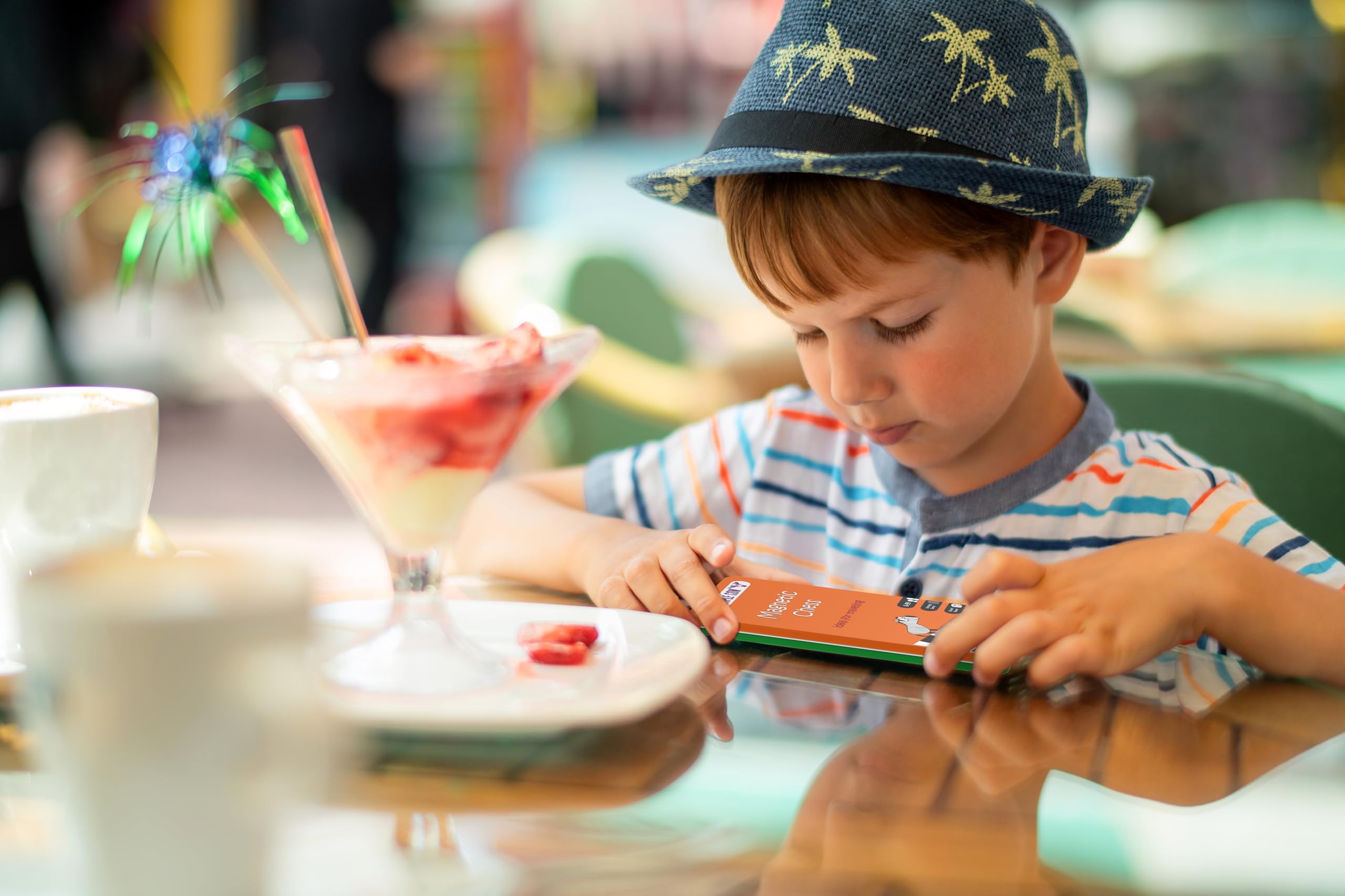 The Purple Cow Chess Magnetic Travel Game in Purple Tin 10