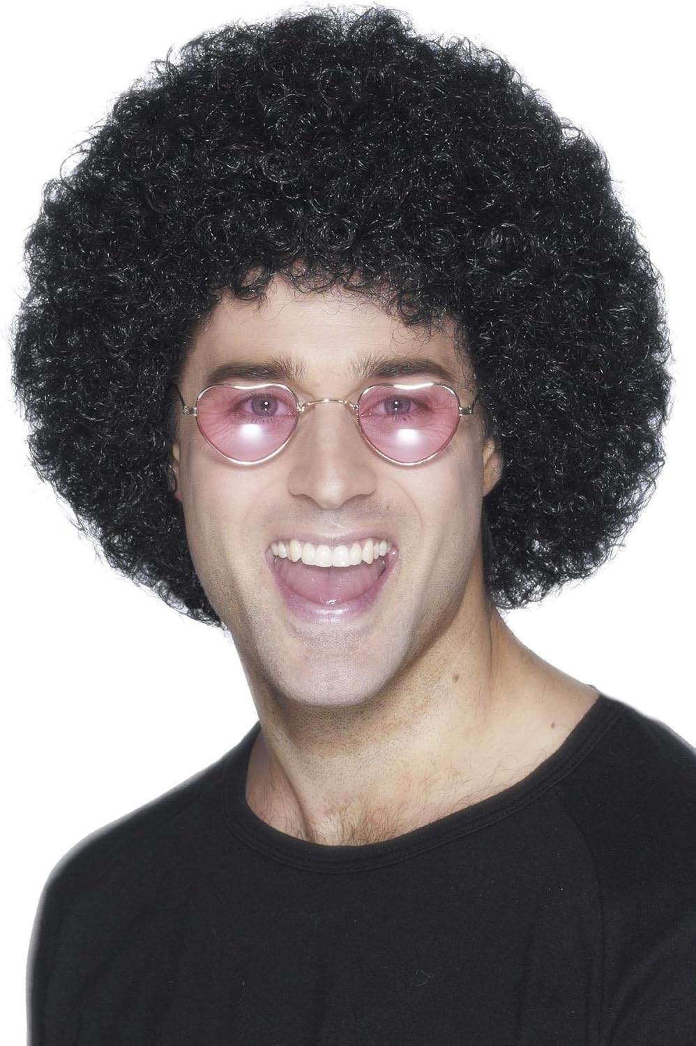 Smiffys Afro Wig Economy Black
