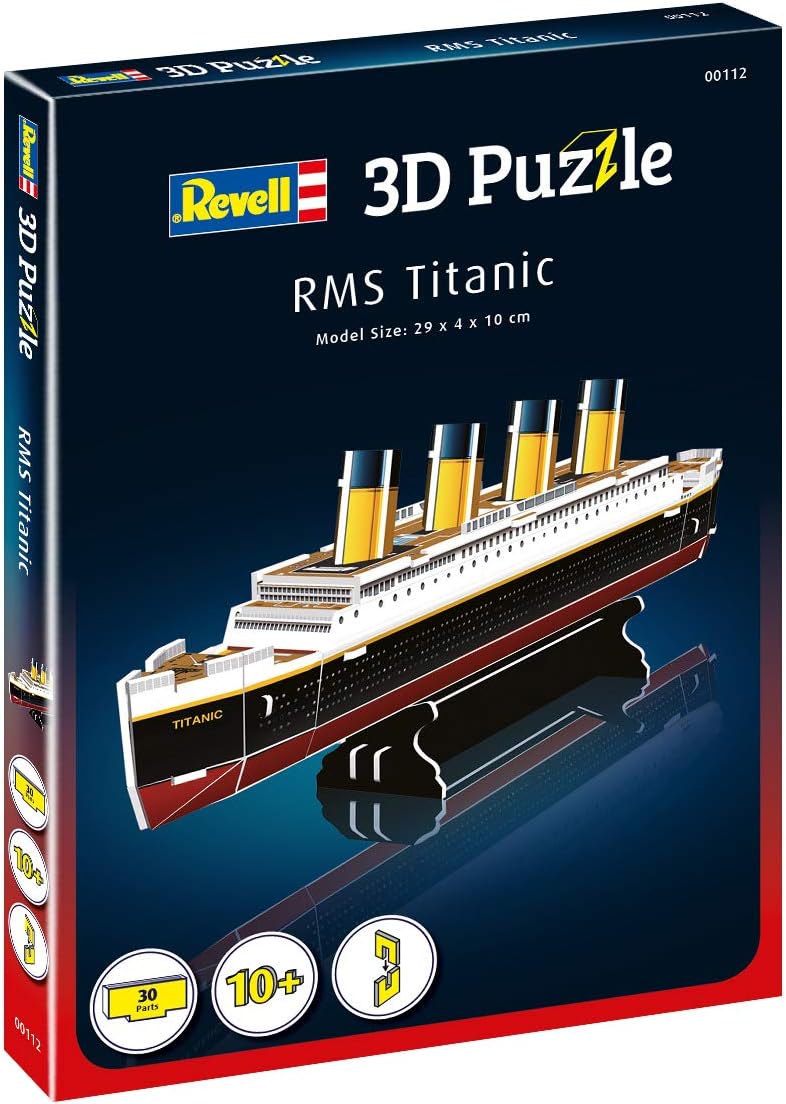 Revell 3D Puzzle RMS Titanic Model Kit - 30-Piece Building Set for Ages 3+ 5