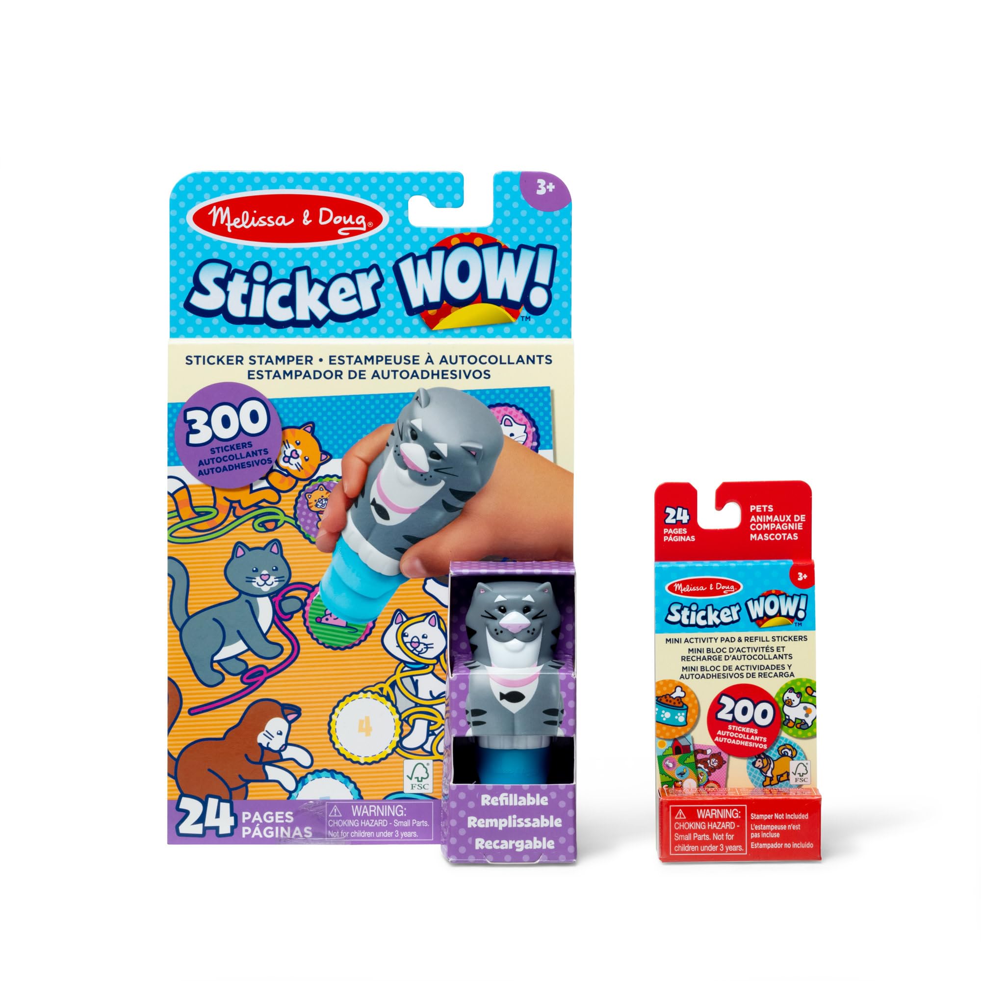 Melissa & Doug Sticker WOW! Cat Bundle with 500 Stickers and 2 Activity Pads