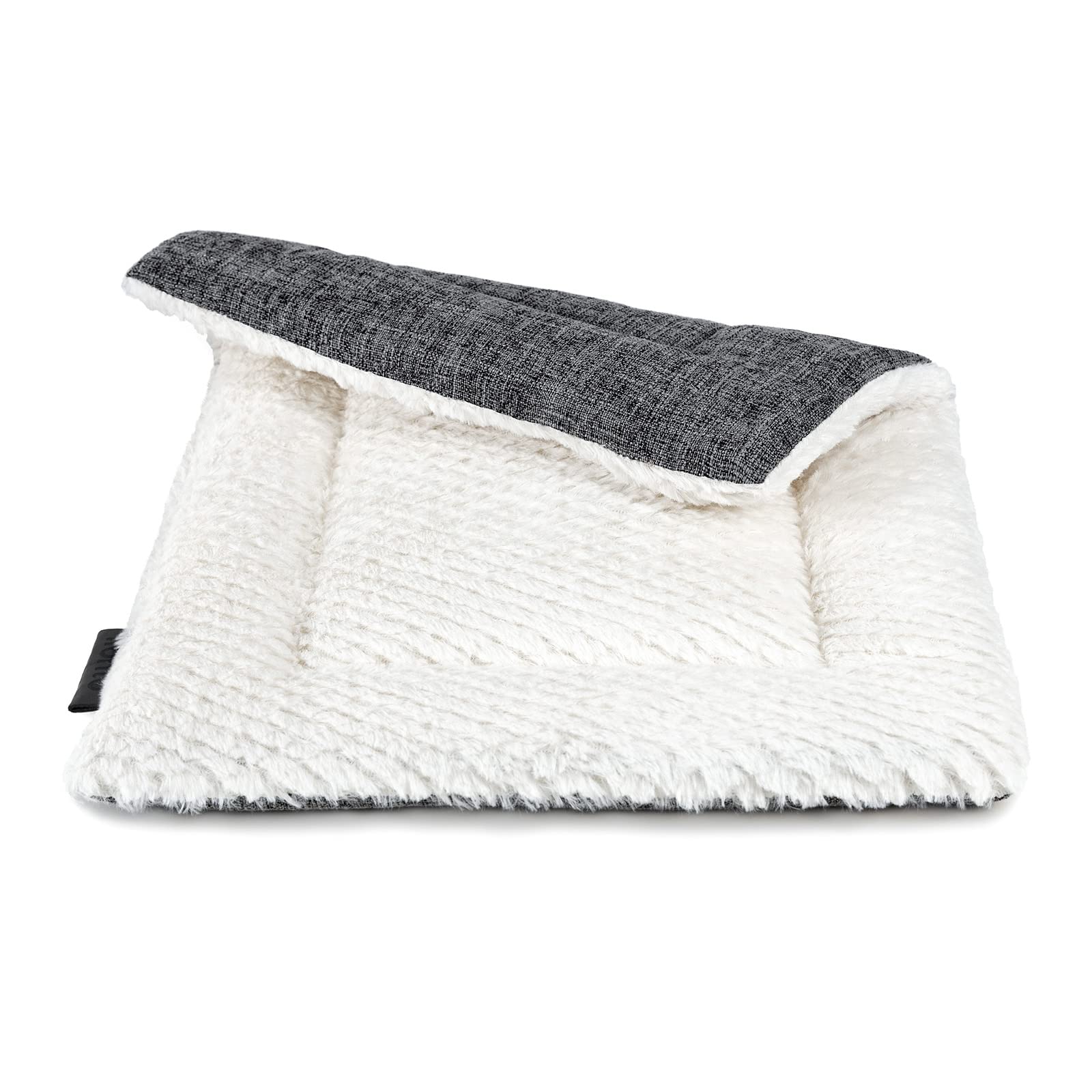 lionto Reversible Warming Pet Blanket - 4 cm Thick Padding | Grey | Dog & Cat