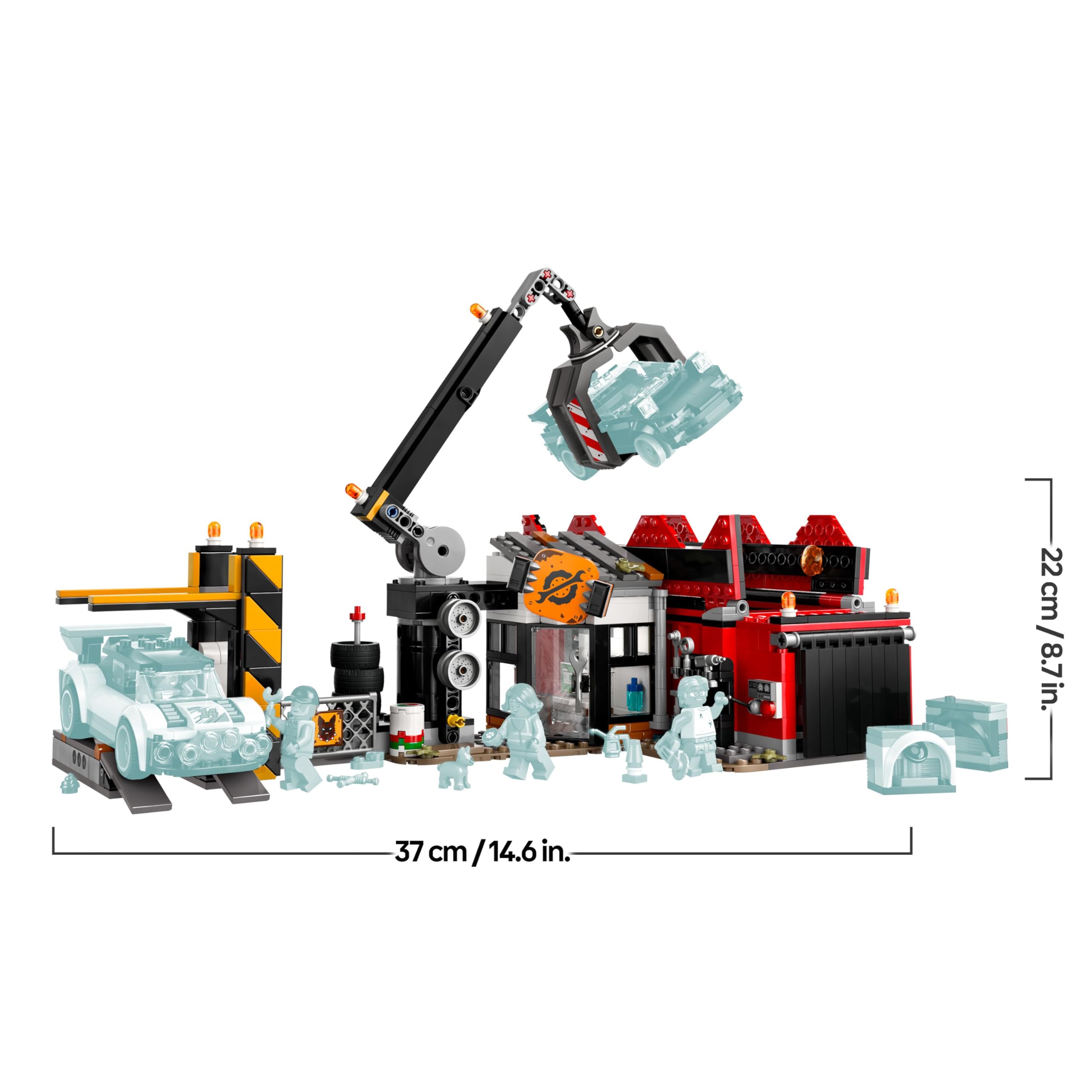 LEGO City Scrapyard with Cars - Construction Toy with Crane, Crusher & 871 Pieces 4