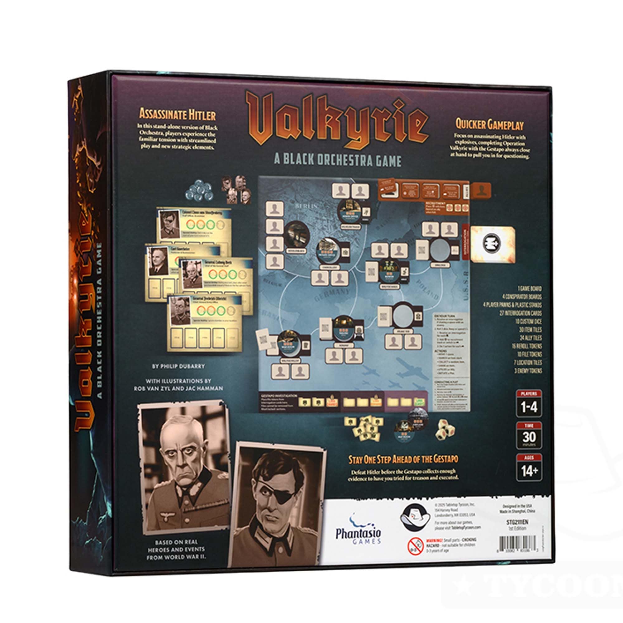 Starling Games Valkyrie: A Black Orchestra Game | Wargame | 4 Players | 30 Minutes