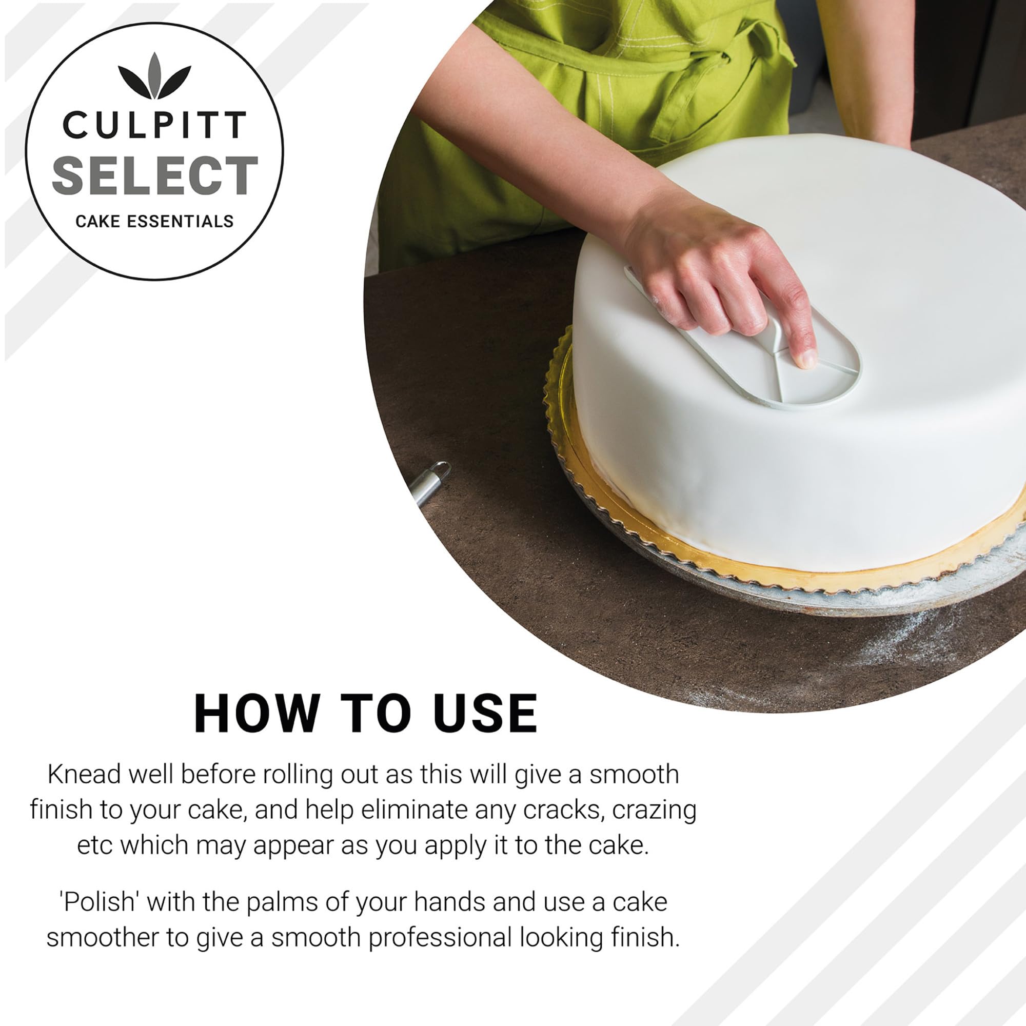 Culpitt Select Ready to Roll Icing, White Sugar Paste Fondant for Cake Decorating 6