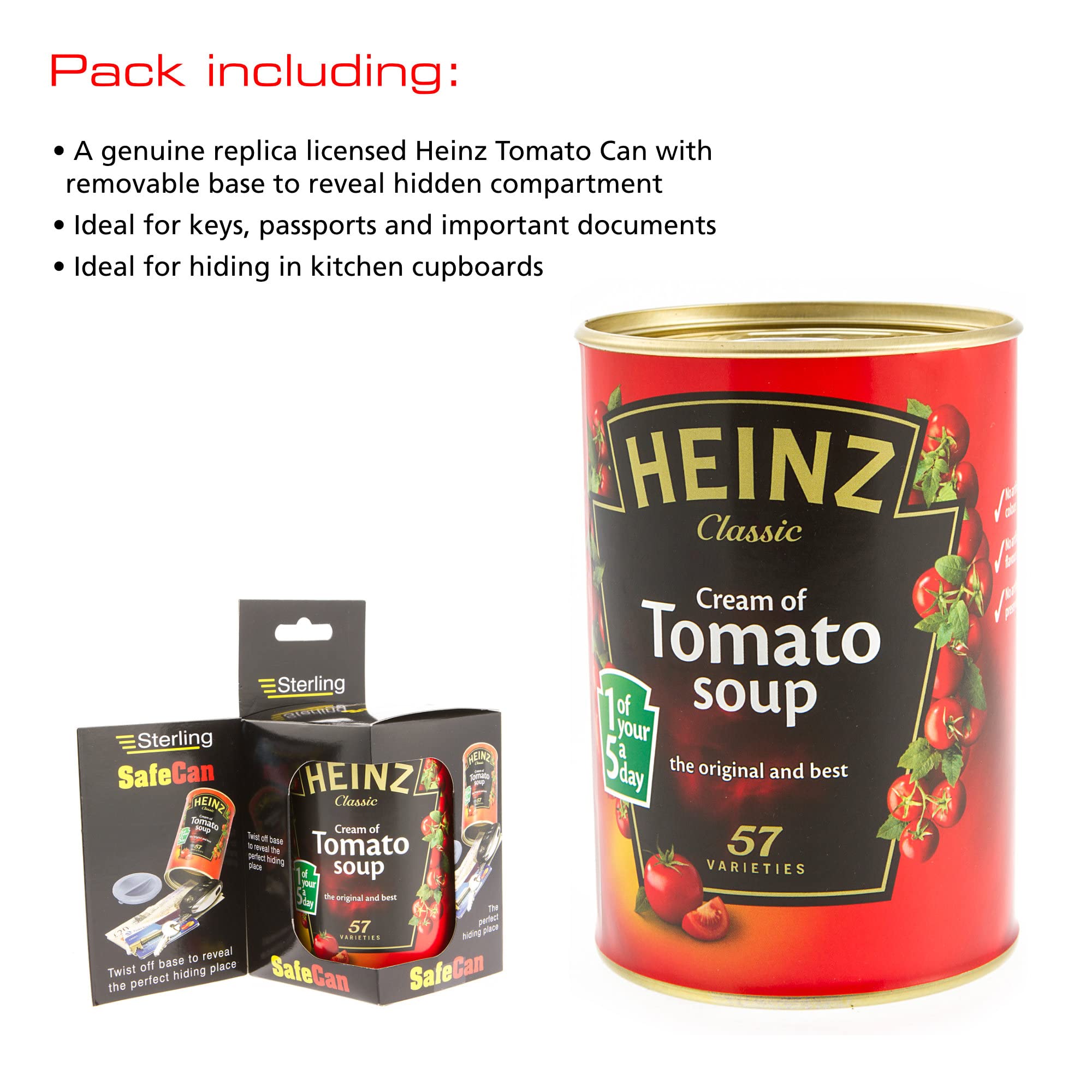 Sterling 201HT Heinz Tomato Soup SafeCan - Diversion Safe for Home Security 10