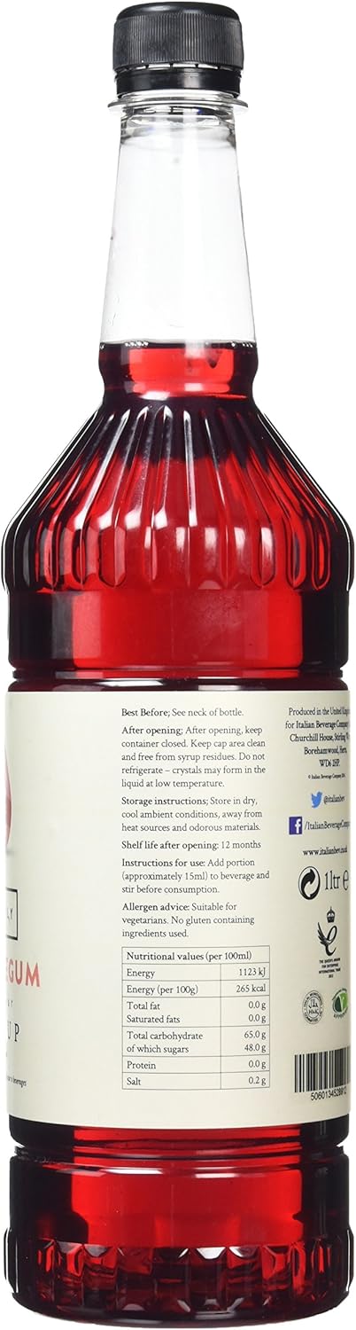 Simply - Bubblegum Syrup 1 Litre, Vegan & Nut Free Flavoured Syrup for Drinks & Baking 4