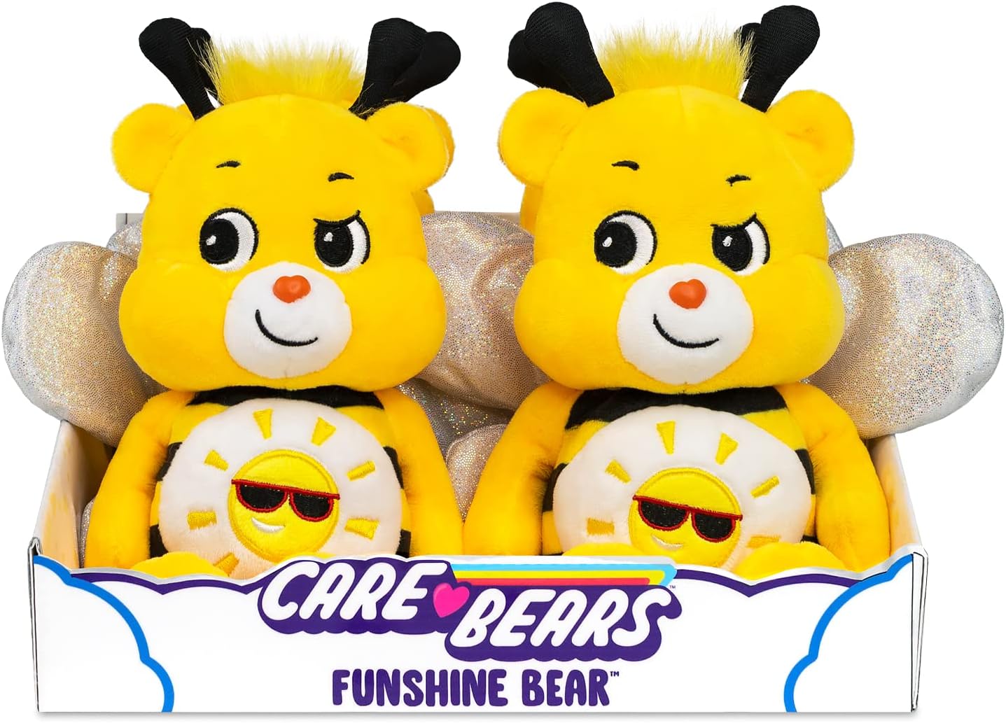 Care Bears Bumble Bee Funshine Bear - 9 Inch Plush with Crinkly Wings, Ages 4+ 3