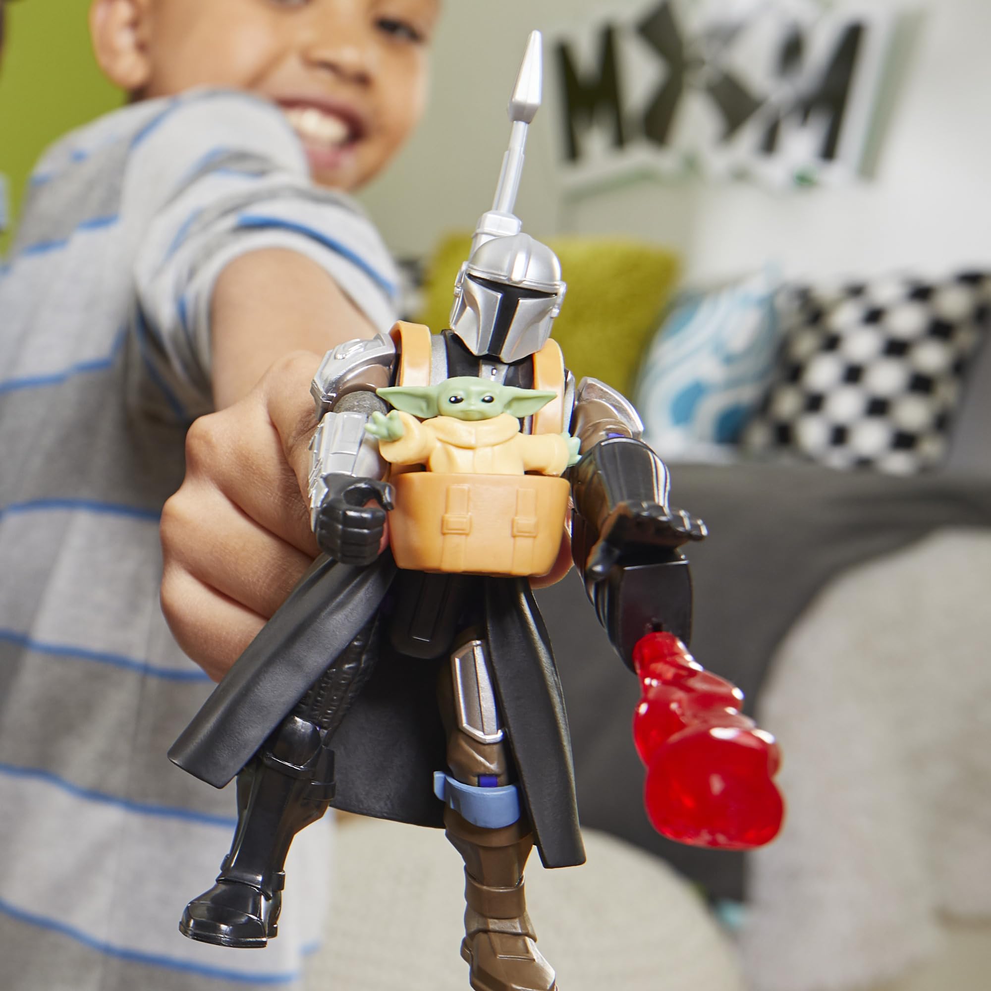 Star Wars MixMashers The Mandalorian and Grogu Action Figure Set - Mix-and-Match Play for Kids 4