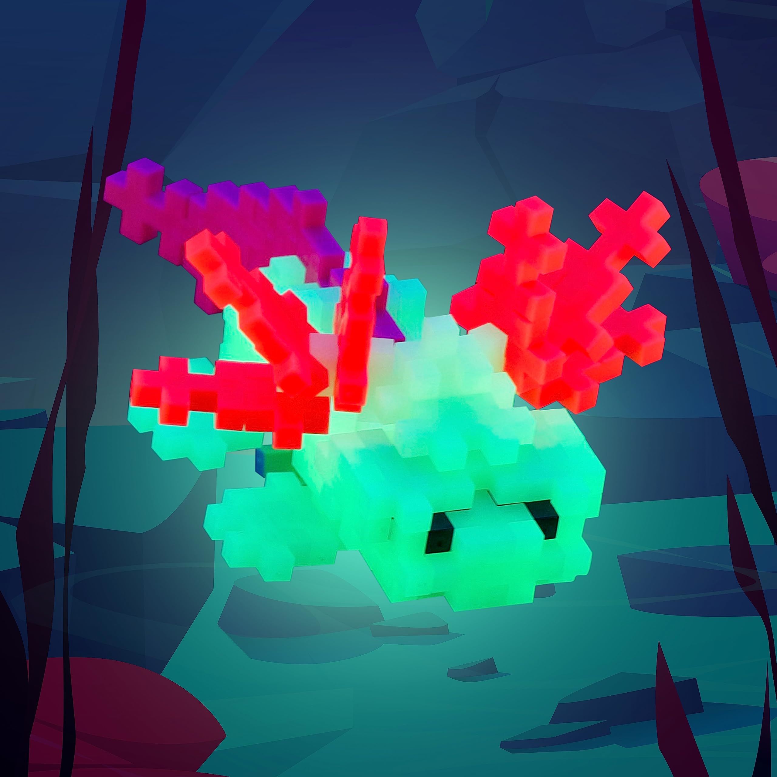 PLUS PLUS Building Blocks Toy - 100 pc Creative STEM Construction Set for Kids Age 5+ 6