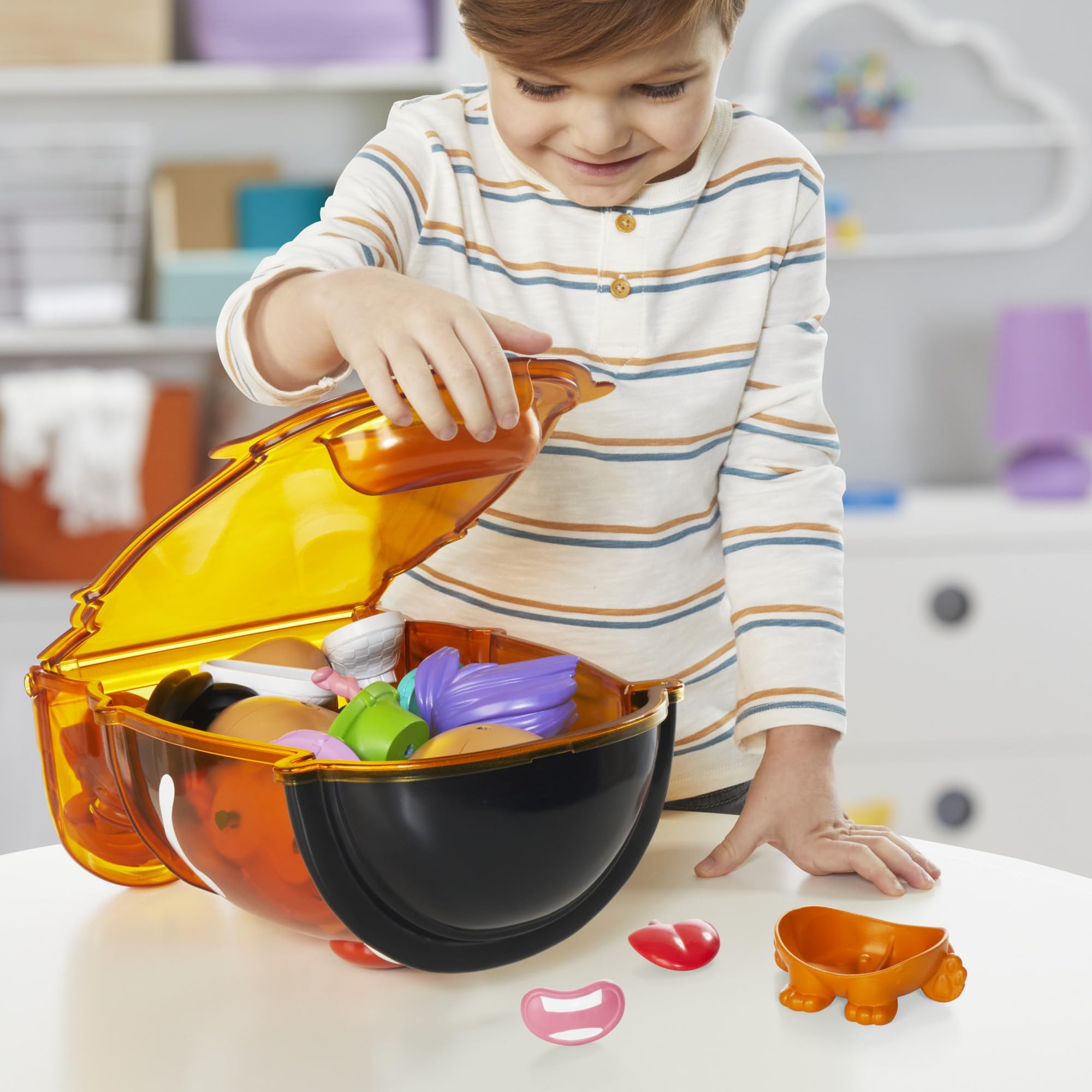 Potato Head Super Spud Spielzeugset – 42-teiliges Familienspielset mit Aufbewahrungsbehälter