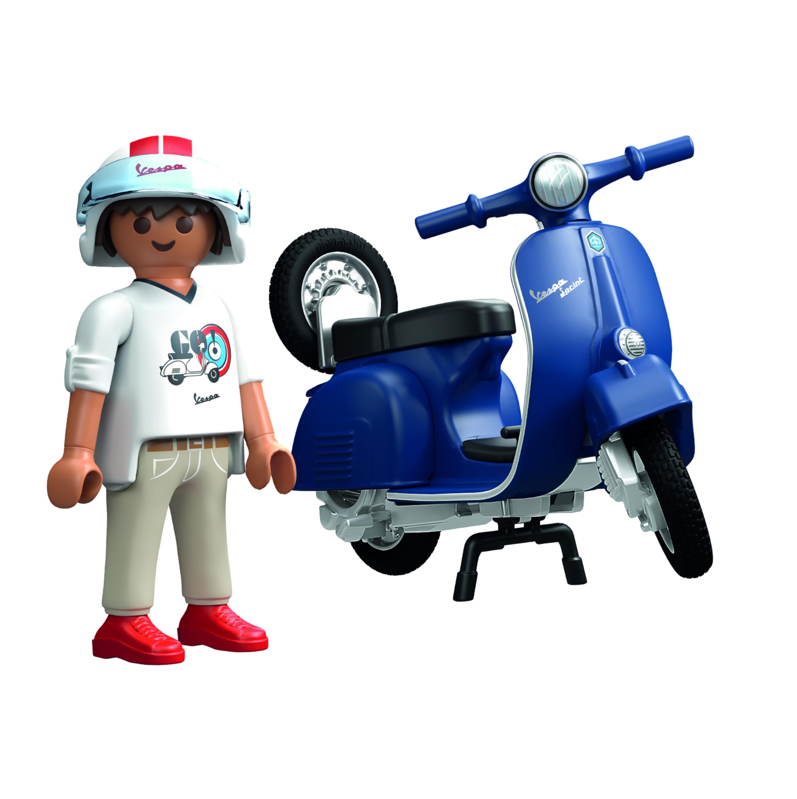Playmobil 71622 Cars: 1969 Vespa 150 Sprint Veloce Blue - Vehicle Playset for Ages 5+ 3
