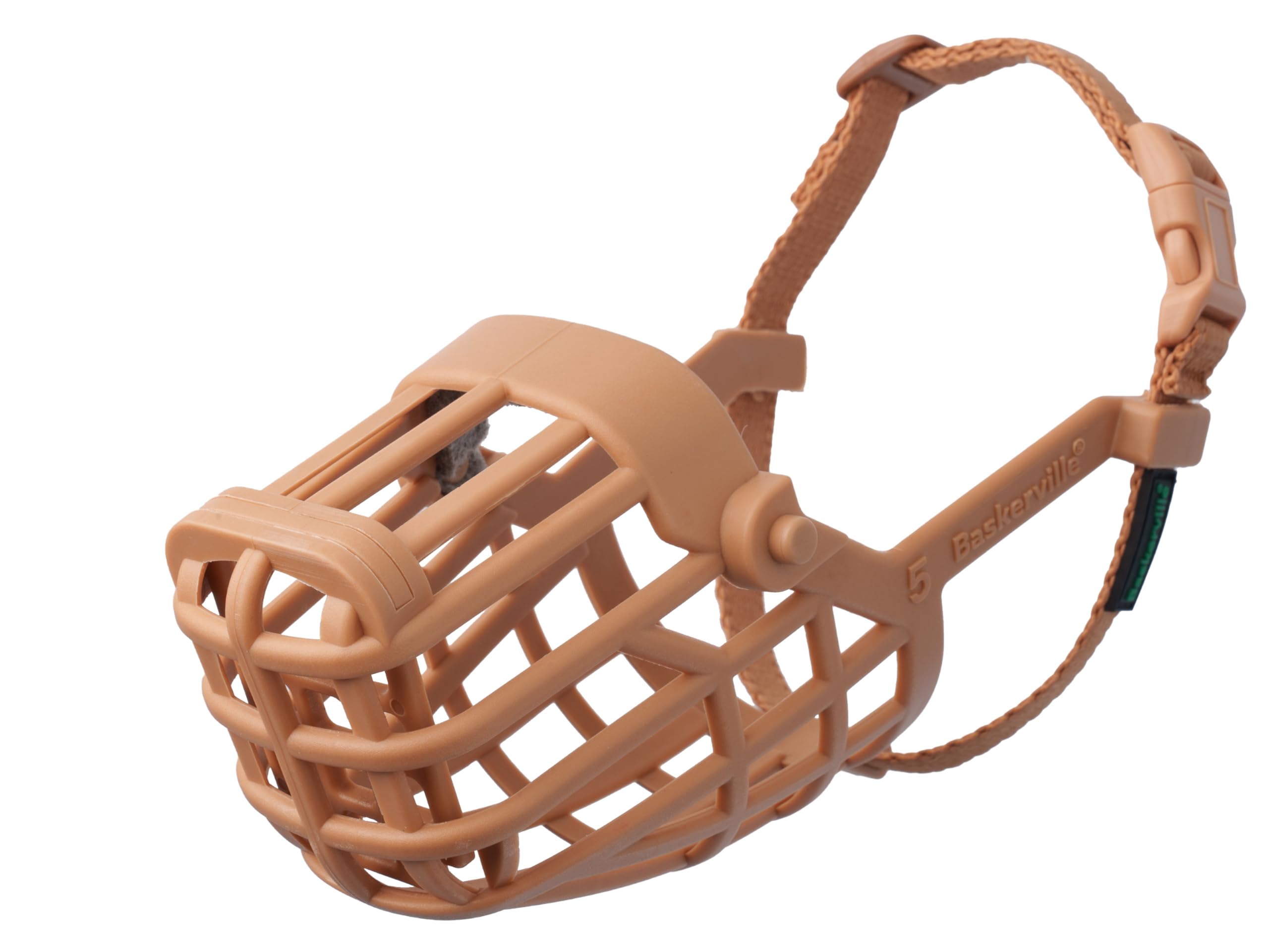 Baskerville Classic Basket Muzzle - Size 4, Prevents Biting & Scavenging | TPE Material