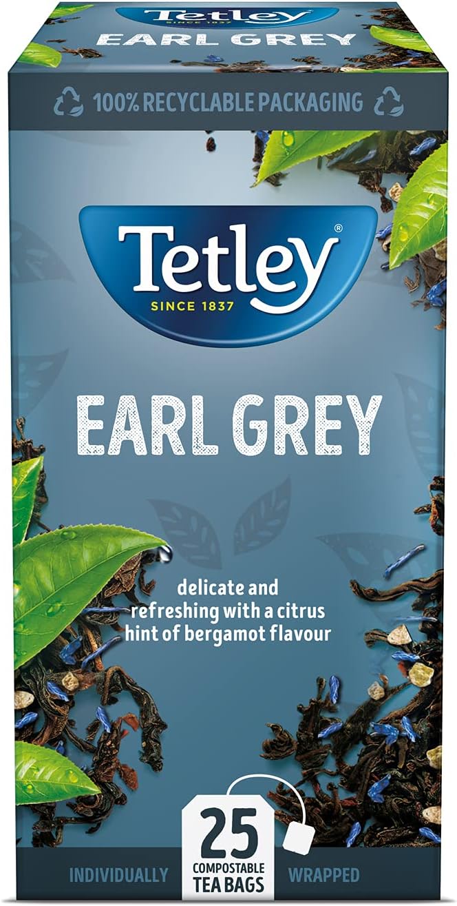 Tetley - Earl Grey Tea Black Tea, 150 Teabags (6 x 25) 3