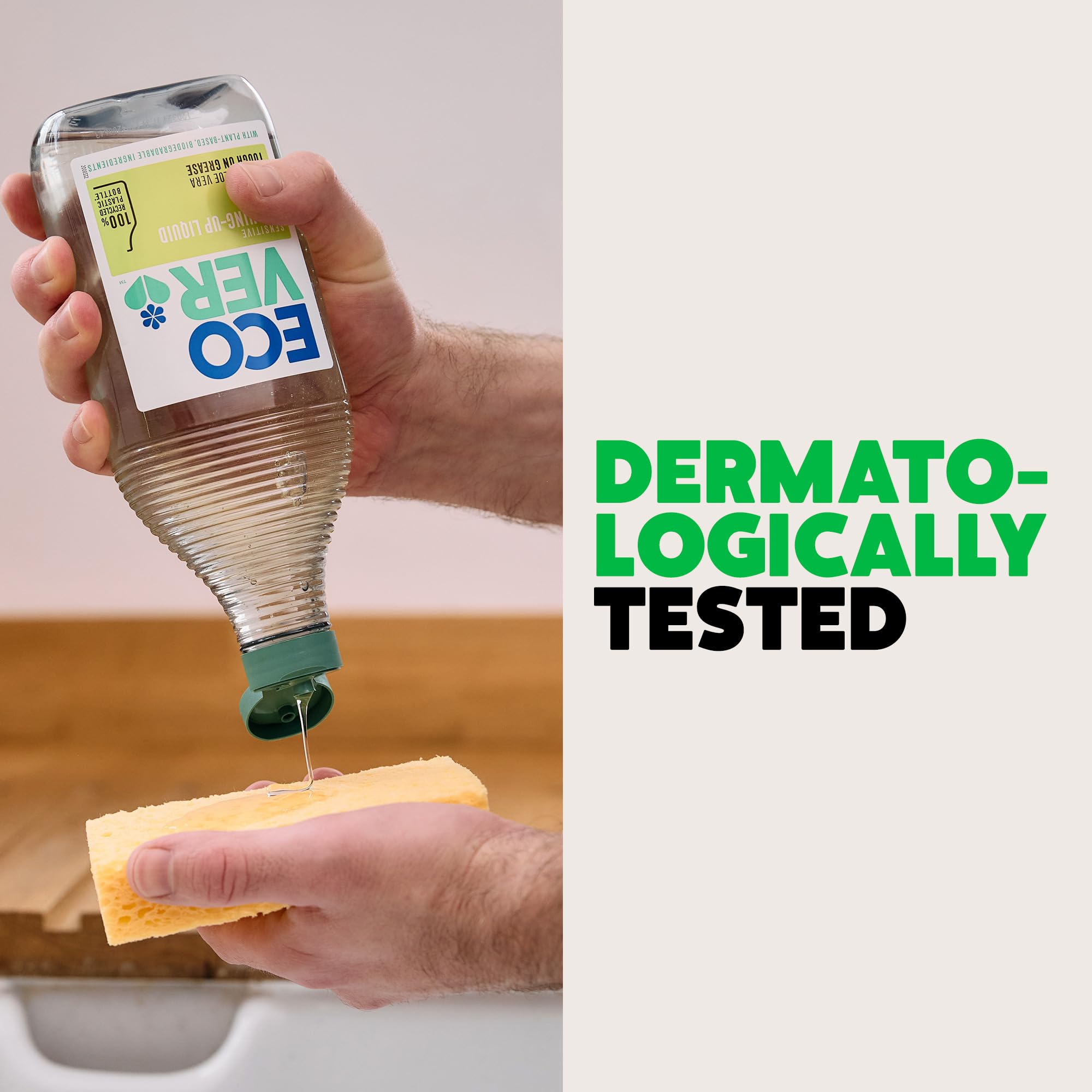 Ecover - Washing Up Liquid Dishwashing Soap, Tough on Grease, Fresh Scent 5